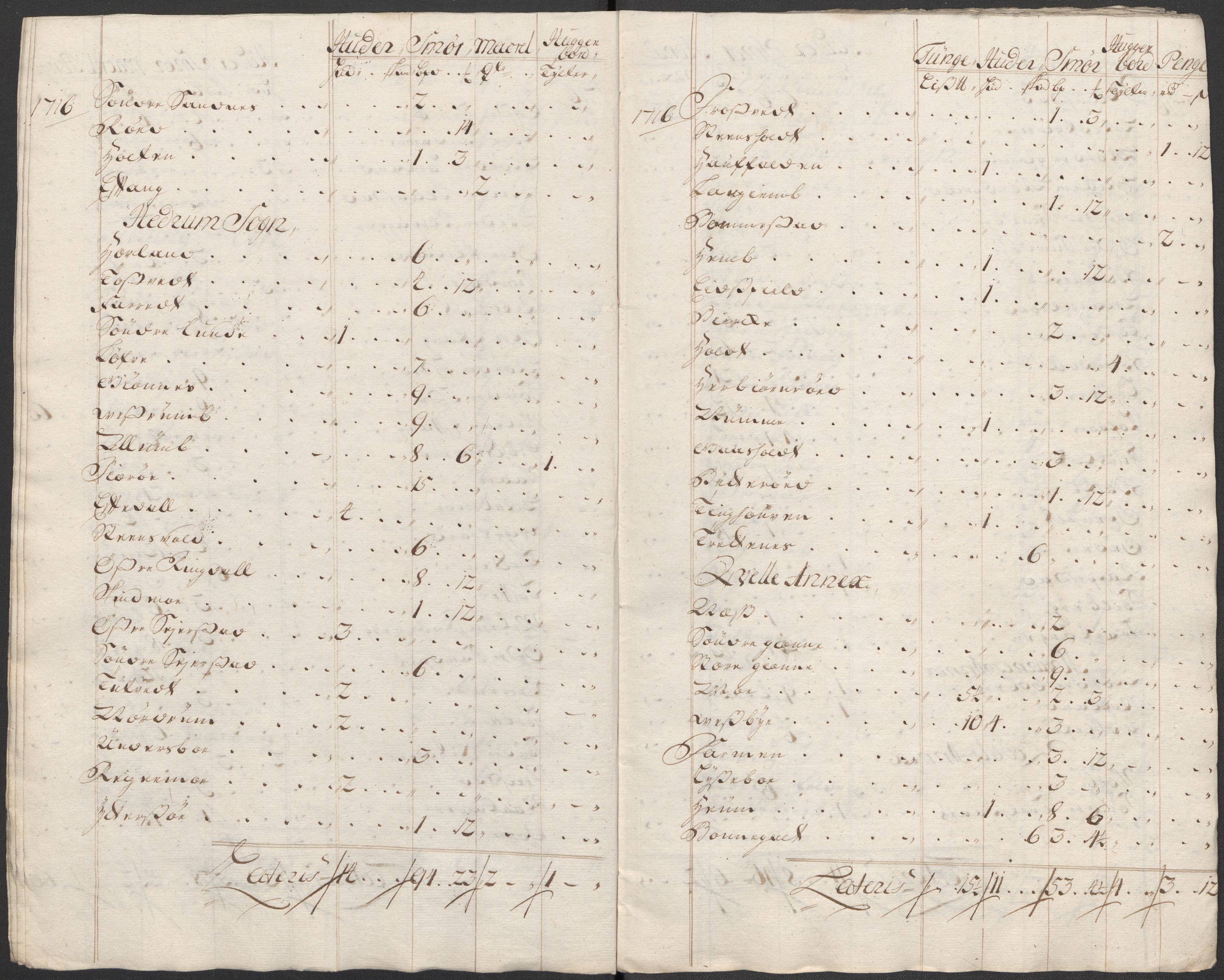 Rentekammeret inntil 1814, Reviderte regnskaper, Fogderegnskap, RA/EA-4092/R33/L1987: Fogderegnskap Larvik grevskap, 1716-1717, p. 253