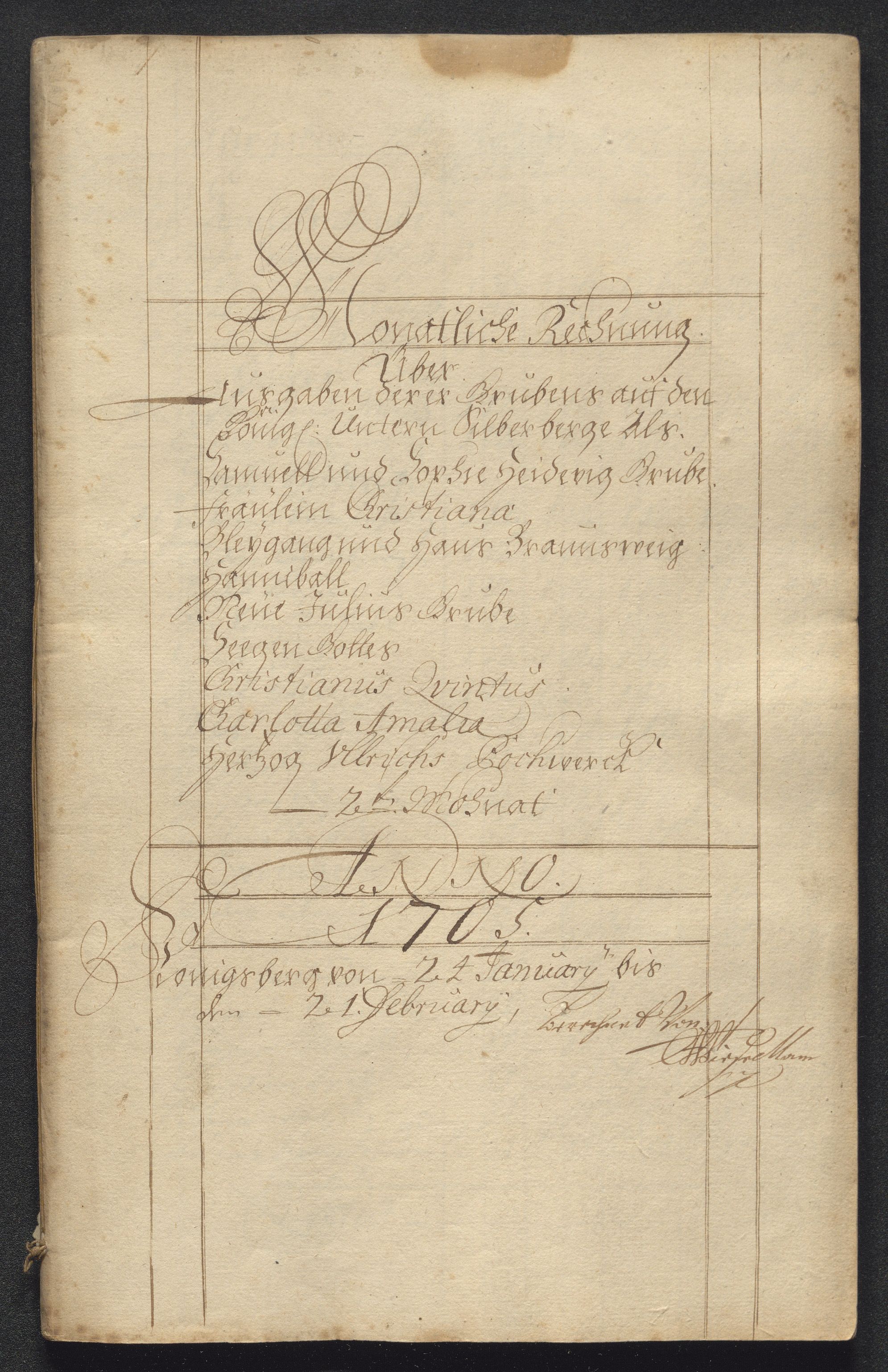 Kongsberg Sølvverk 1623-1816, SAKO/EA-3135/001/D/Dc/Dcd/L0088: Utgiftsregnskap for gruver m.m. , 1705, p. 374