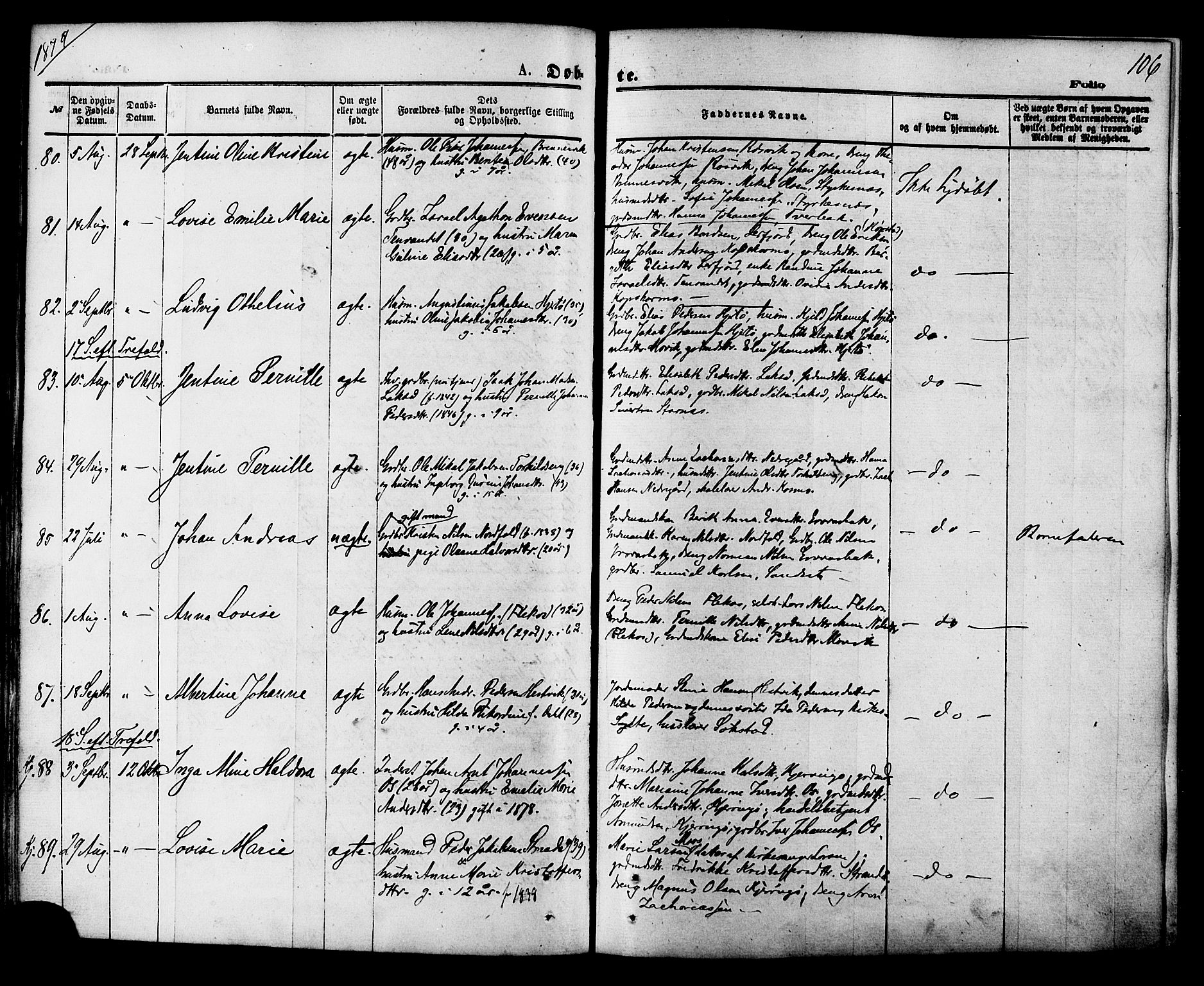 Ministerialprotokoller, klokkerbøker og fødselsregistre - Nordland, SAT/A-1459/853/L0771: Parish register (official) no. 853A10, 1870-1881, p. 106