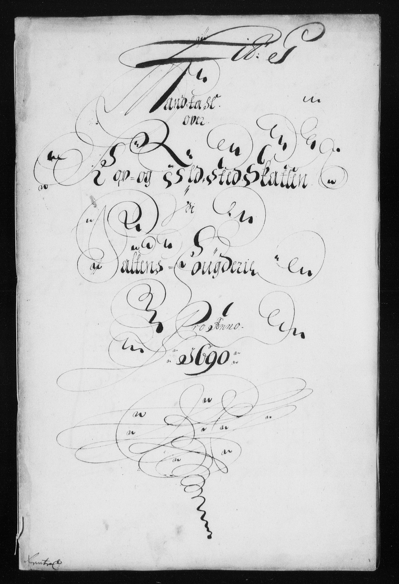 Rentekammeret inntil 1814, Reviderte regnskaper, Stiftamtstueregnskaper, Trondheim stiftamt og Nordland amt, AV/RA-EA-6044/R/Rh/L0015: Nordland amt, 1690