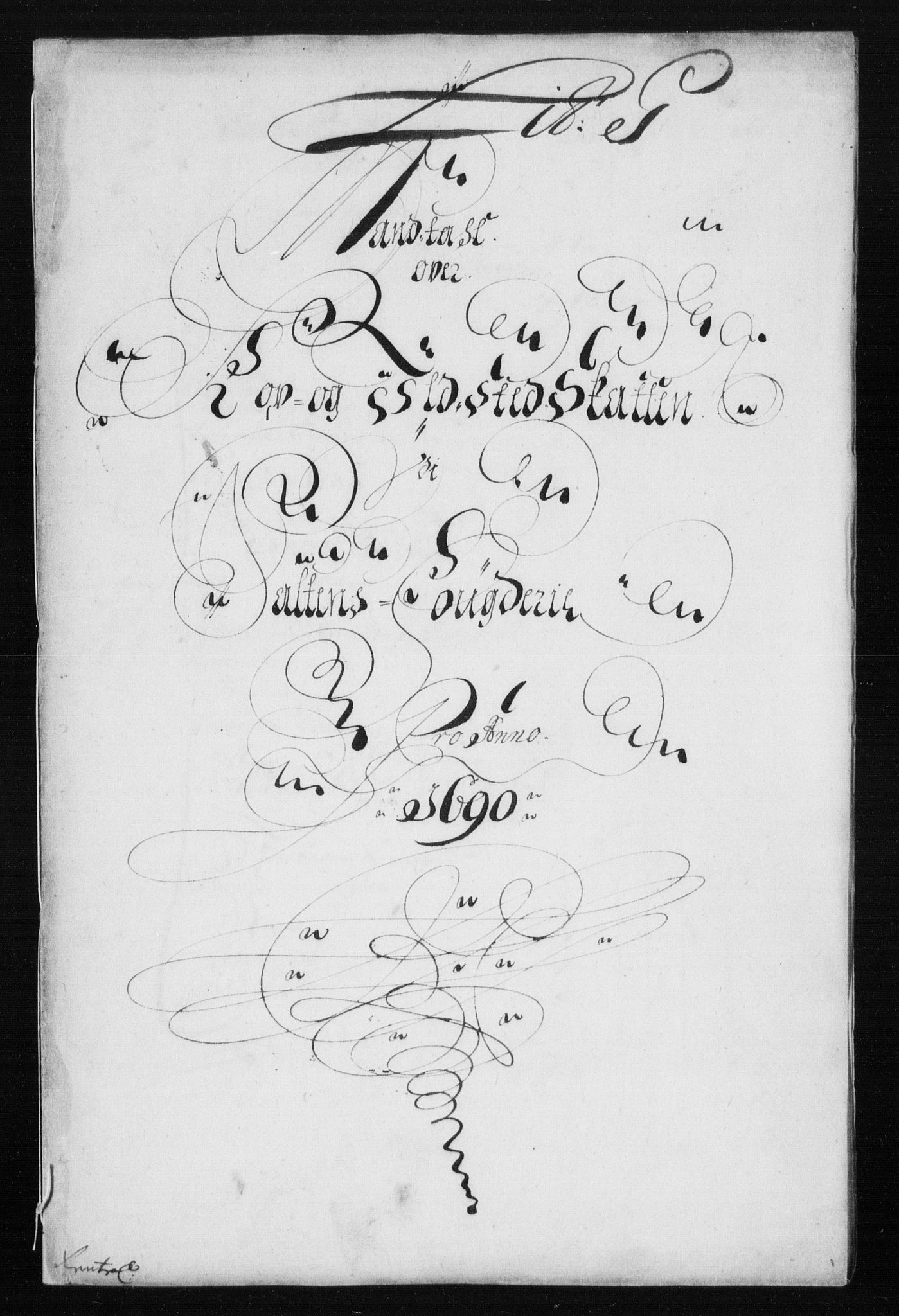 Rentekammeret inntil 1814, Reviderte regnskaper, Stiftamtstueregnskaper, Trondheim stiftamt og Nordland amt, RA/EA-6044/R/Rh/L0015: Nordland amt, 1690