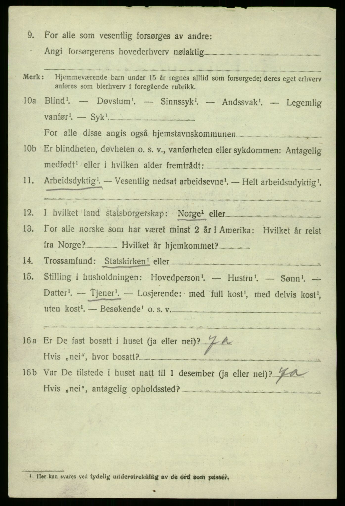 SAB, 1920 census for Manger, 1920, p. 2212