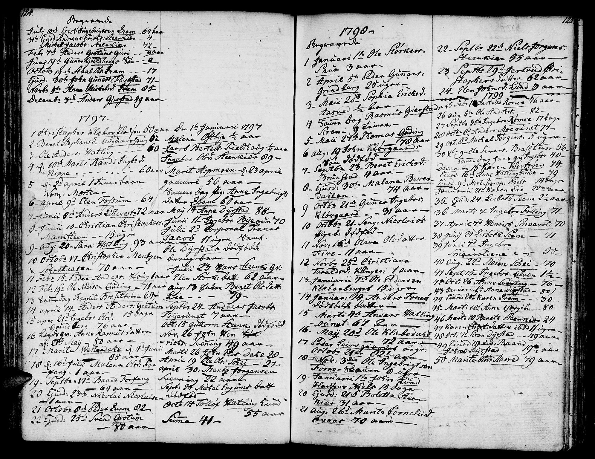 Ministerialprotokoller, klokkerbøker og fødselsregistre - Nord-Trøndelag, AV/SAT-A-1458/746/L0440: Parish register (official) no. 746A02, 1760-1815, p. 124-125