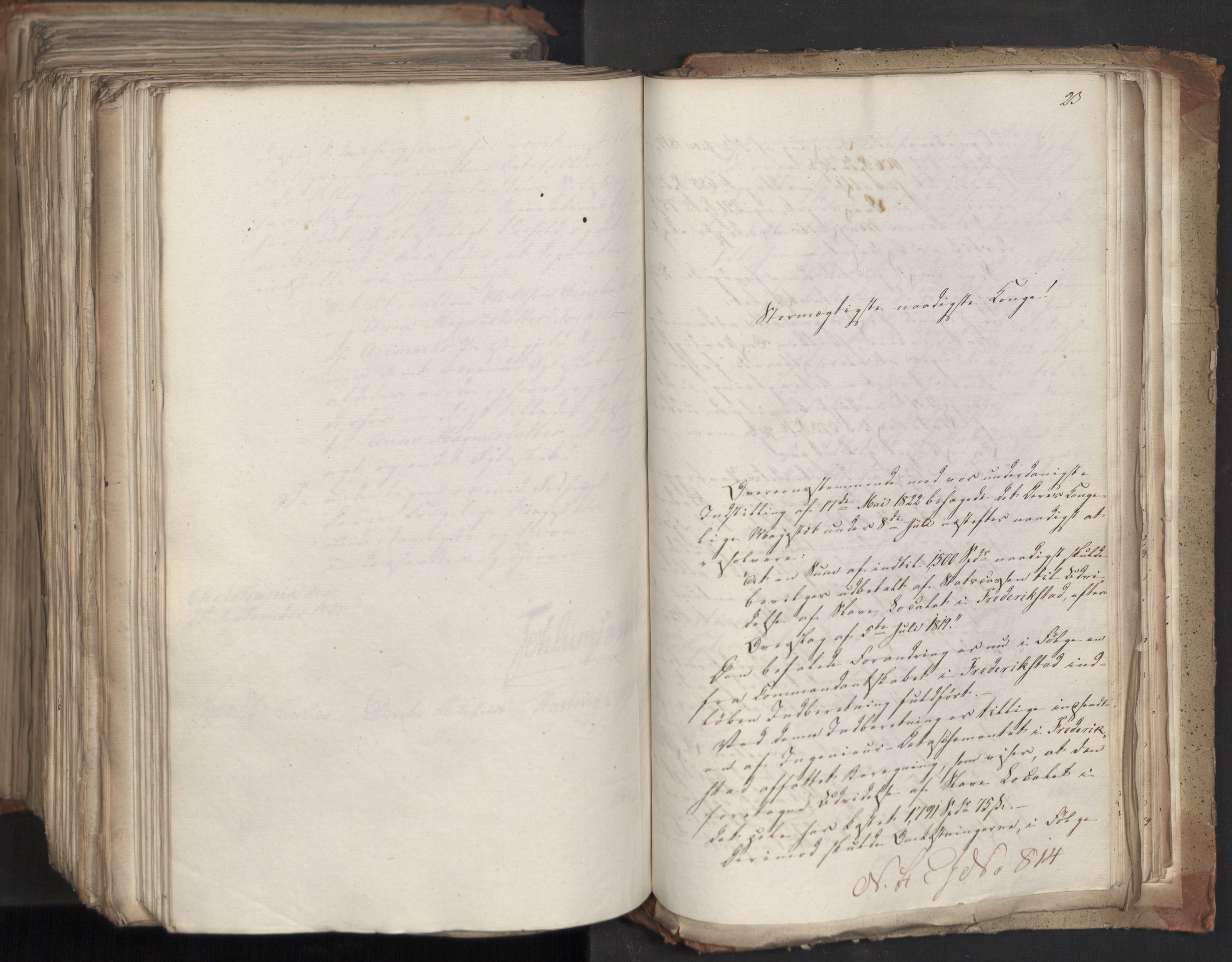 Statsrådsavdelingen i Stockholm, AV/RA-S-1003/D/Da/L0035: Regjeringsinnstillinger nr. 541-840, 1823, p. 742