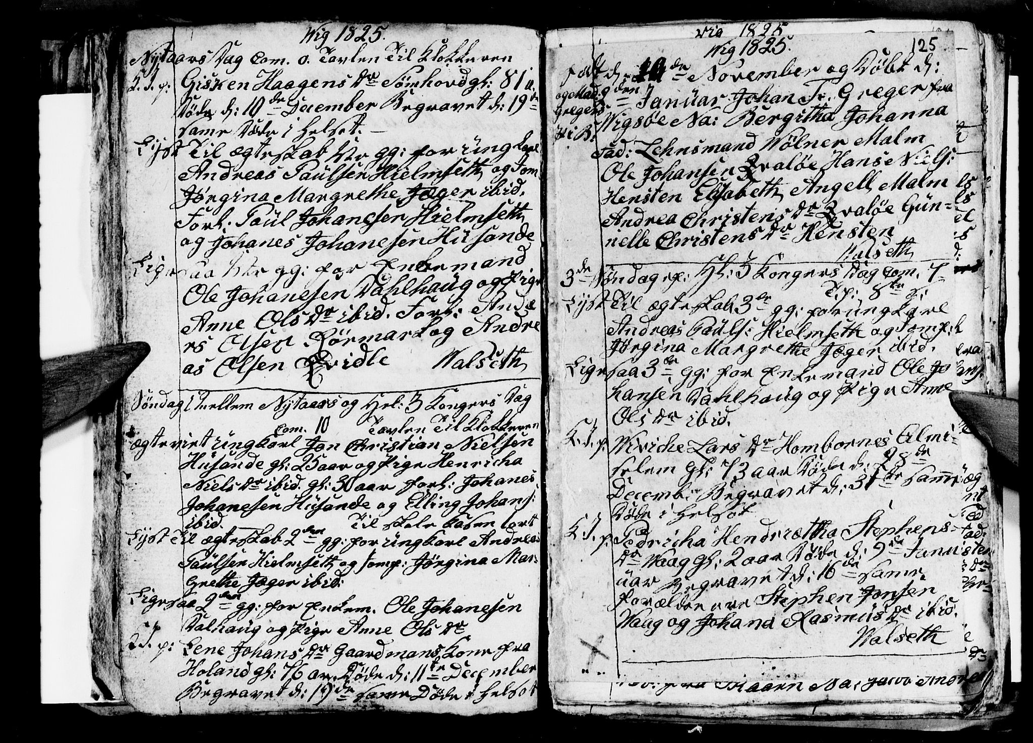Ministerialprotokoller, klokkerbøker og fødselsregistre - Nordland, SAT/A-1459/812/L0185: Parish register (copy) no. 812C03, 1815-1837, p. 125