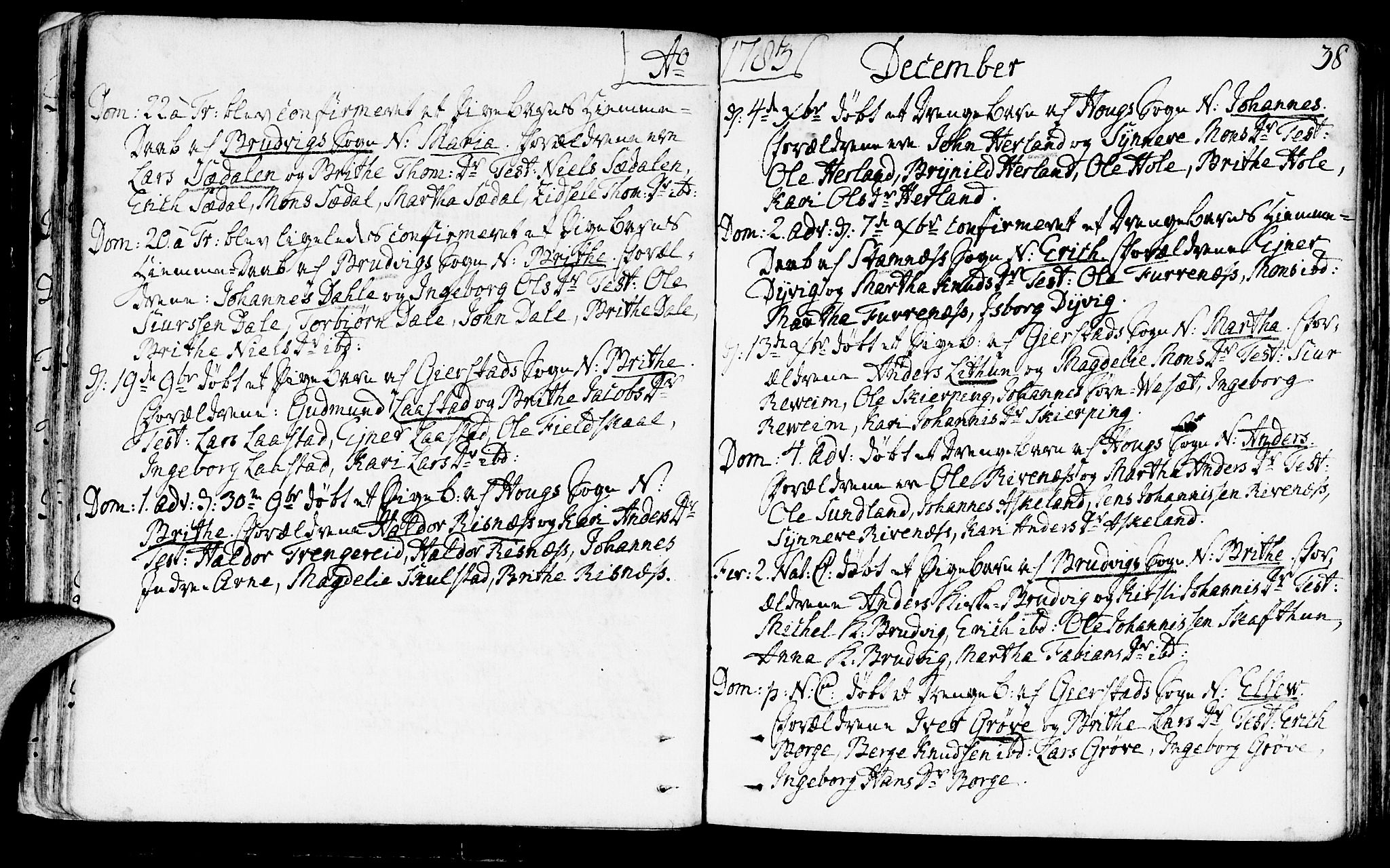 Haus sokneprestembete, AV/SAB-A-75601/H/Haa: Parish register (official) no. A 10, 1782-1796, p. 38