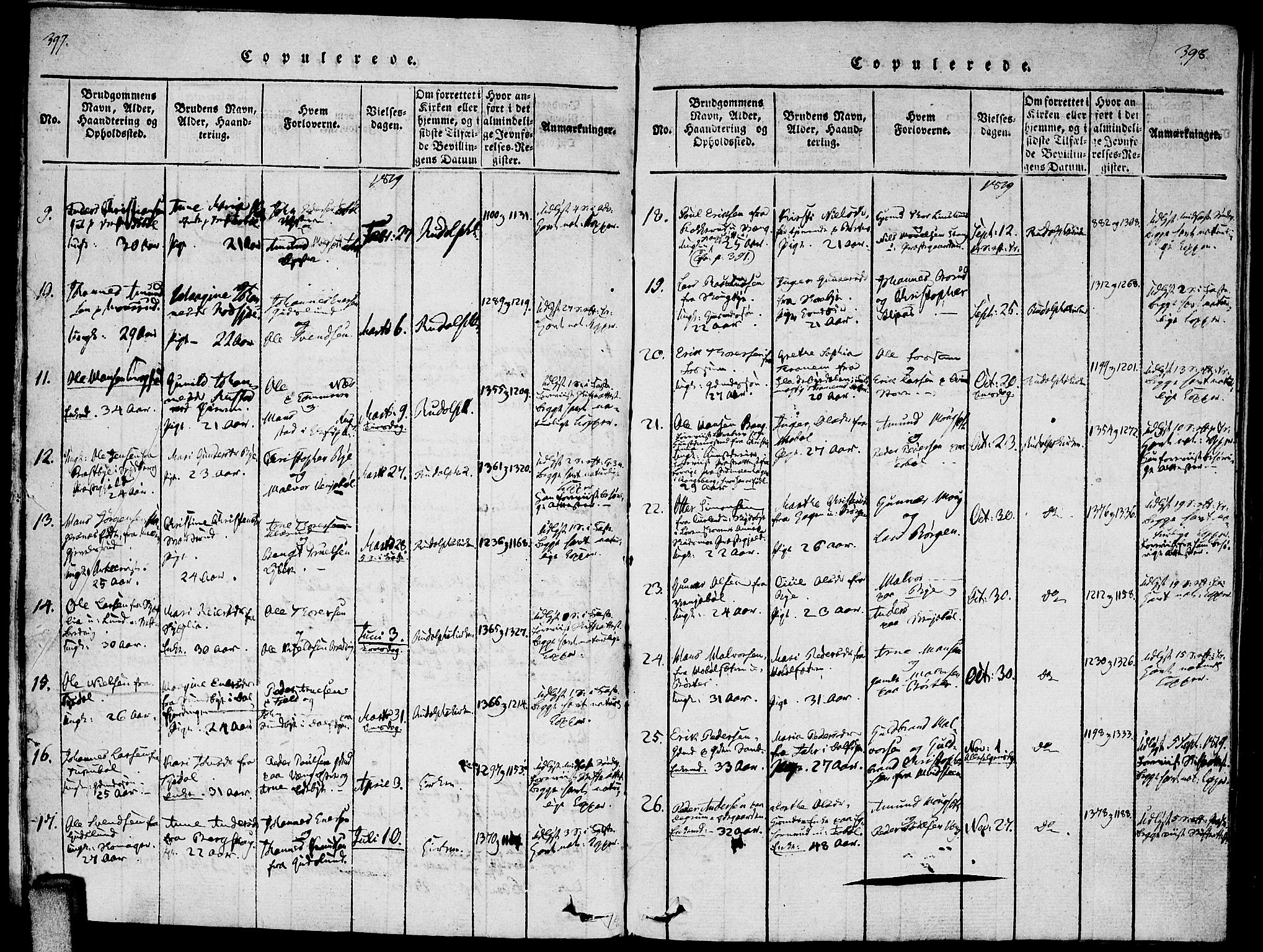 Enebakk prestekontor Kirkebøker, AV/SAO-A-10171c/F/Fa/L0005: Parish register (official) no. I 5, 1790-1825, p. 397-398