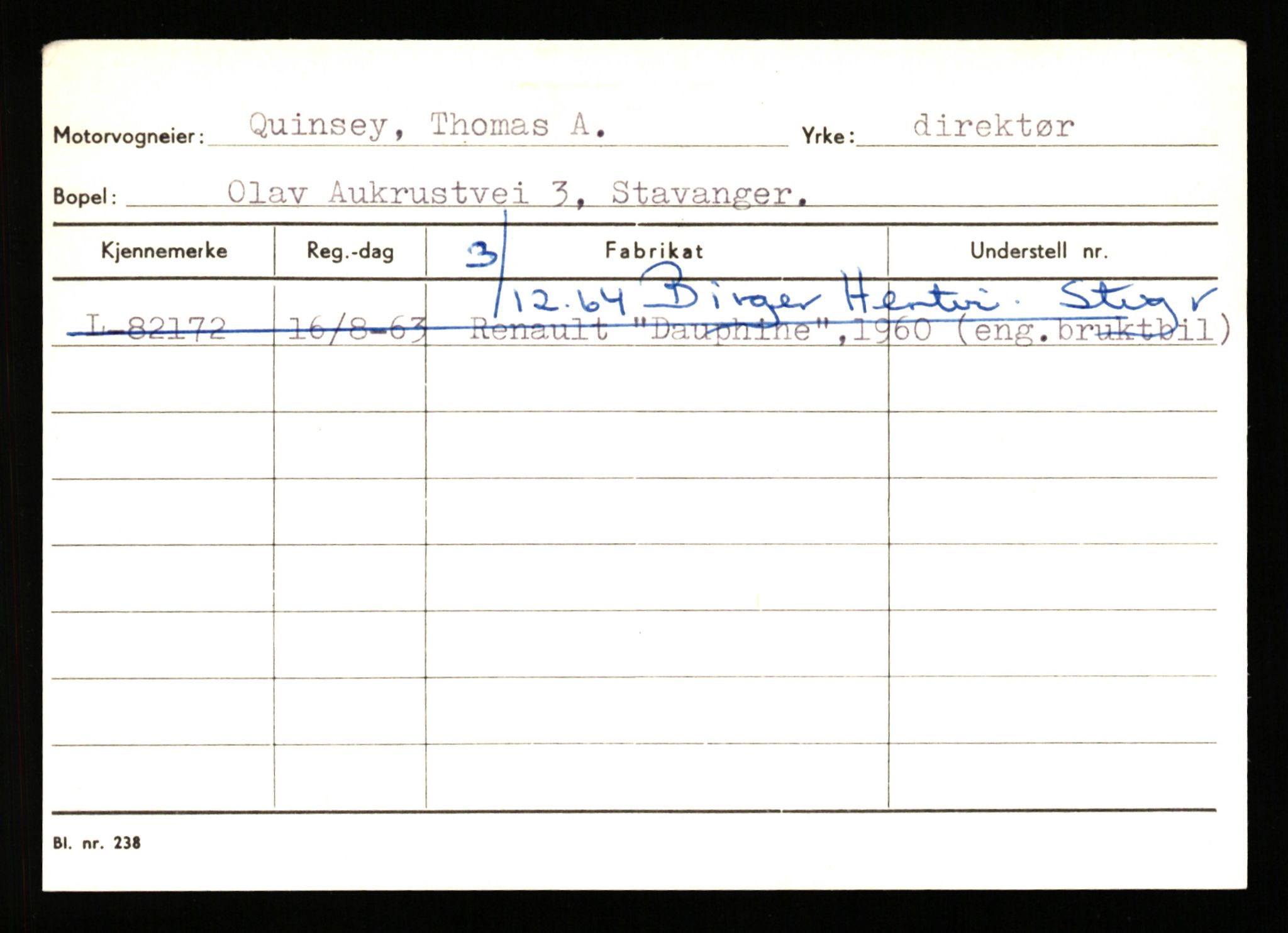 Stavanger trafikkstasjon, SAST/A-101942/0/H/L0030: Polden - Retzius, 1930-1971, p. 335