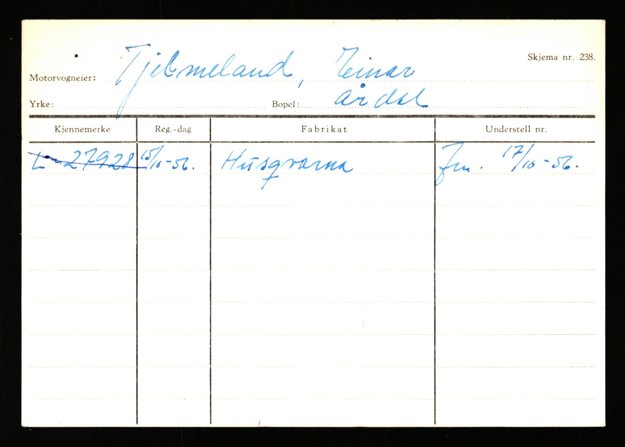 Stavanger trafikkstasjon, AV/SAST-A-101942/0/H/L0038: Sørbø - Tjeltveit, 1930-1971, p. 2774