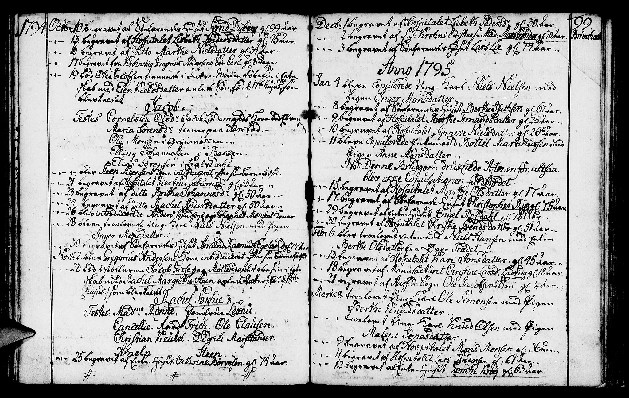 St. Jørgens hospital og Årstad sokneprestembete, SAB/A-99934: Parish register (official) no. A 2, 1766-1814, p. 99