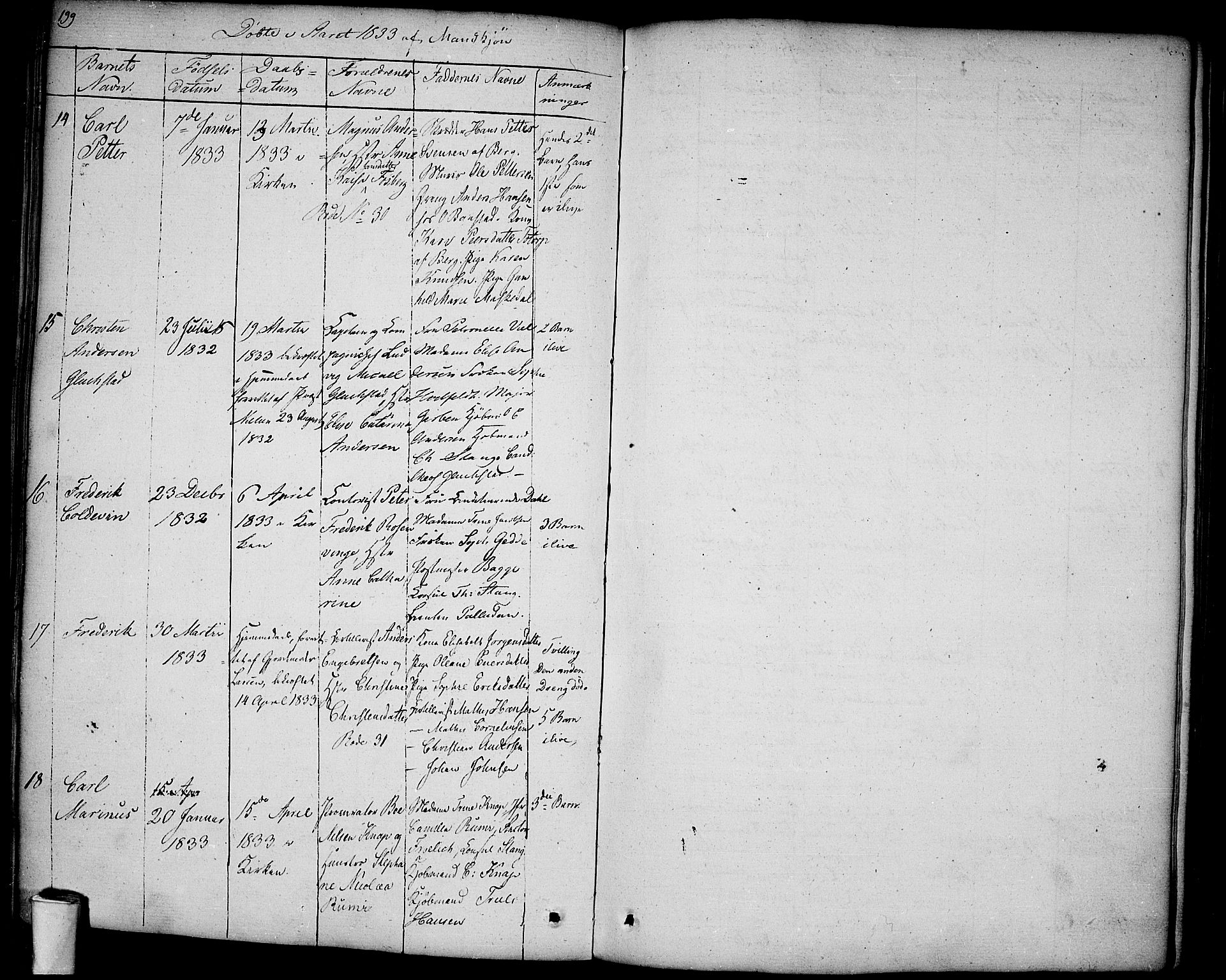 Halden prestekontor Kirkebøker, AV/SAO-A-10909/F/Fa/L0004: Parish register (official) no. I 4, 1823-1834, p. 199