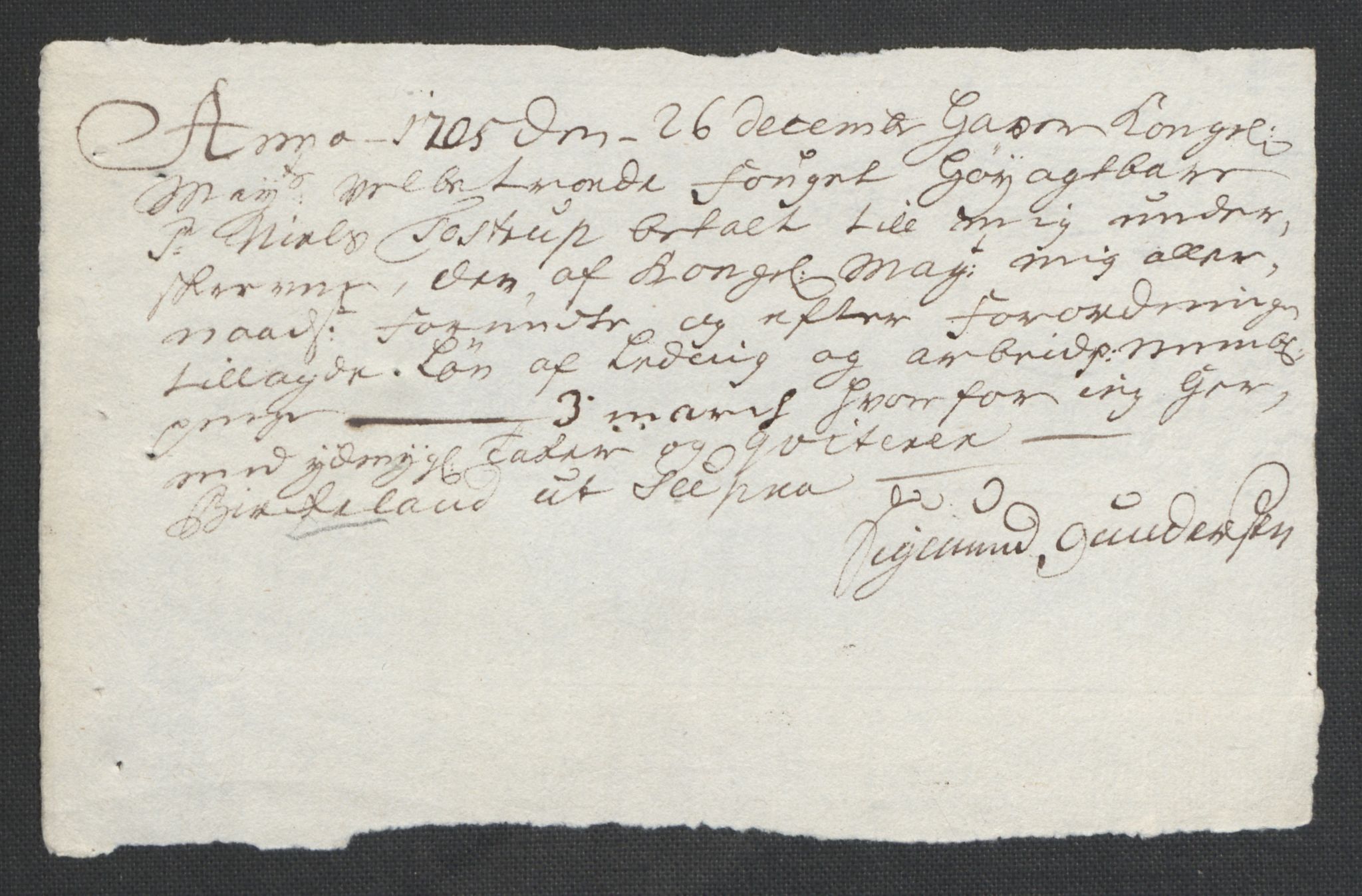 Rentekammeret inntil 1814, Reviderte regnskaper, Fogderegnskap, AV/RA-EA-4092/R43/L2551: Fogderegnskap Lista og Mandal, 1705-1709, p. 73