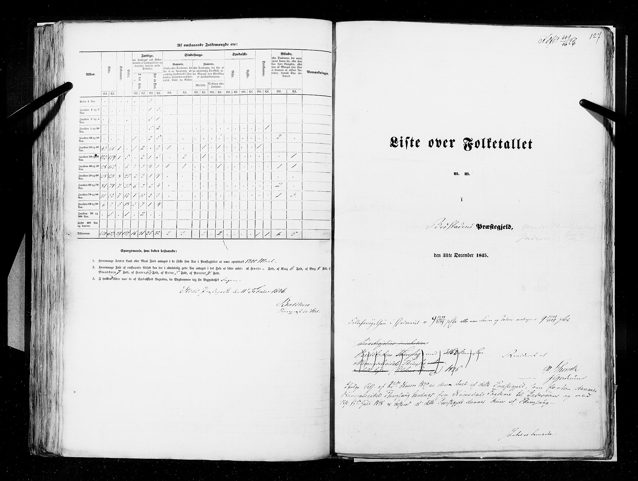 RA, Census 1845, vol. 9A: Nordre Trondhjems amt, 1845, p. 127