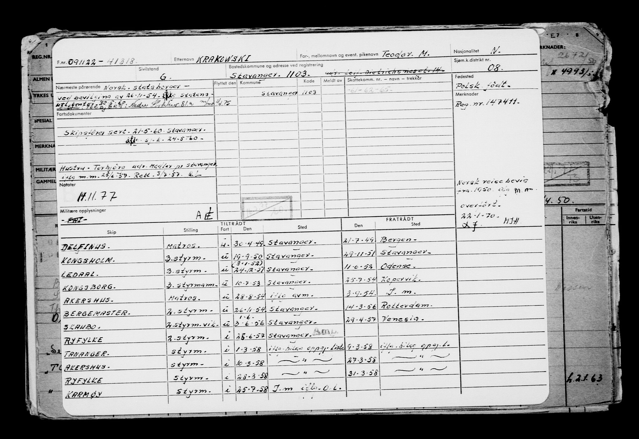 Direktoratet for sjømenn, AV/RA-S-3545/G/Gb/L0212: Hovedkort, 1922, p. 181