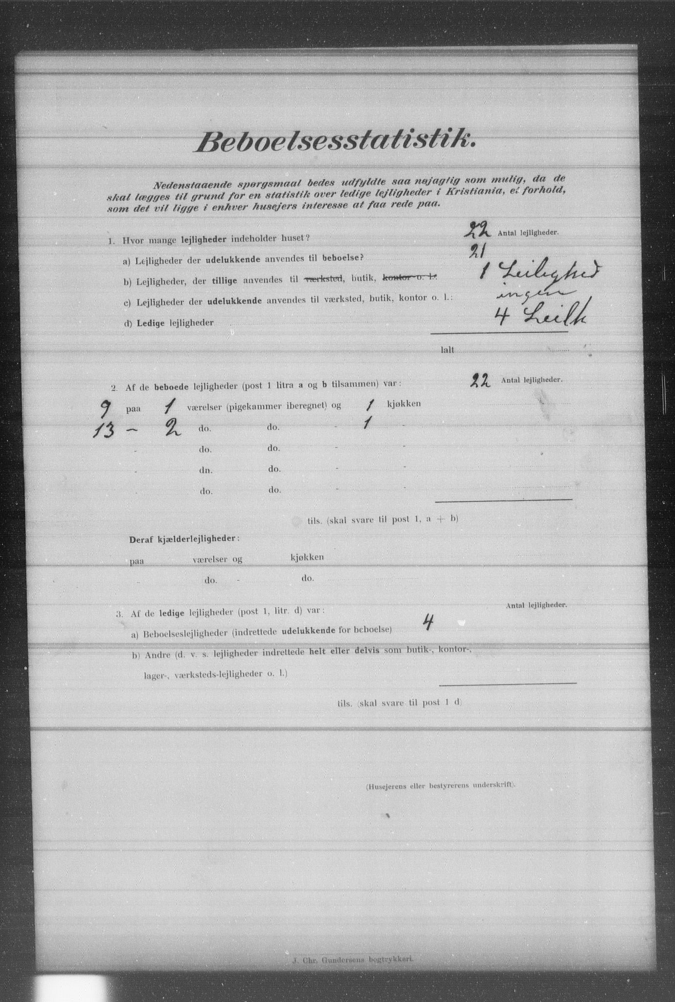 OBA, Municipal Census 1902 for Kristiania, 1902, p. 2596