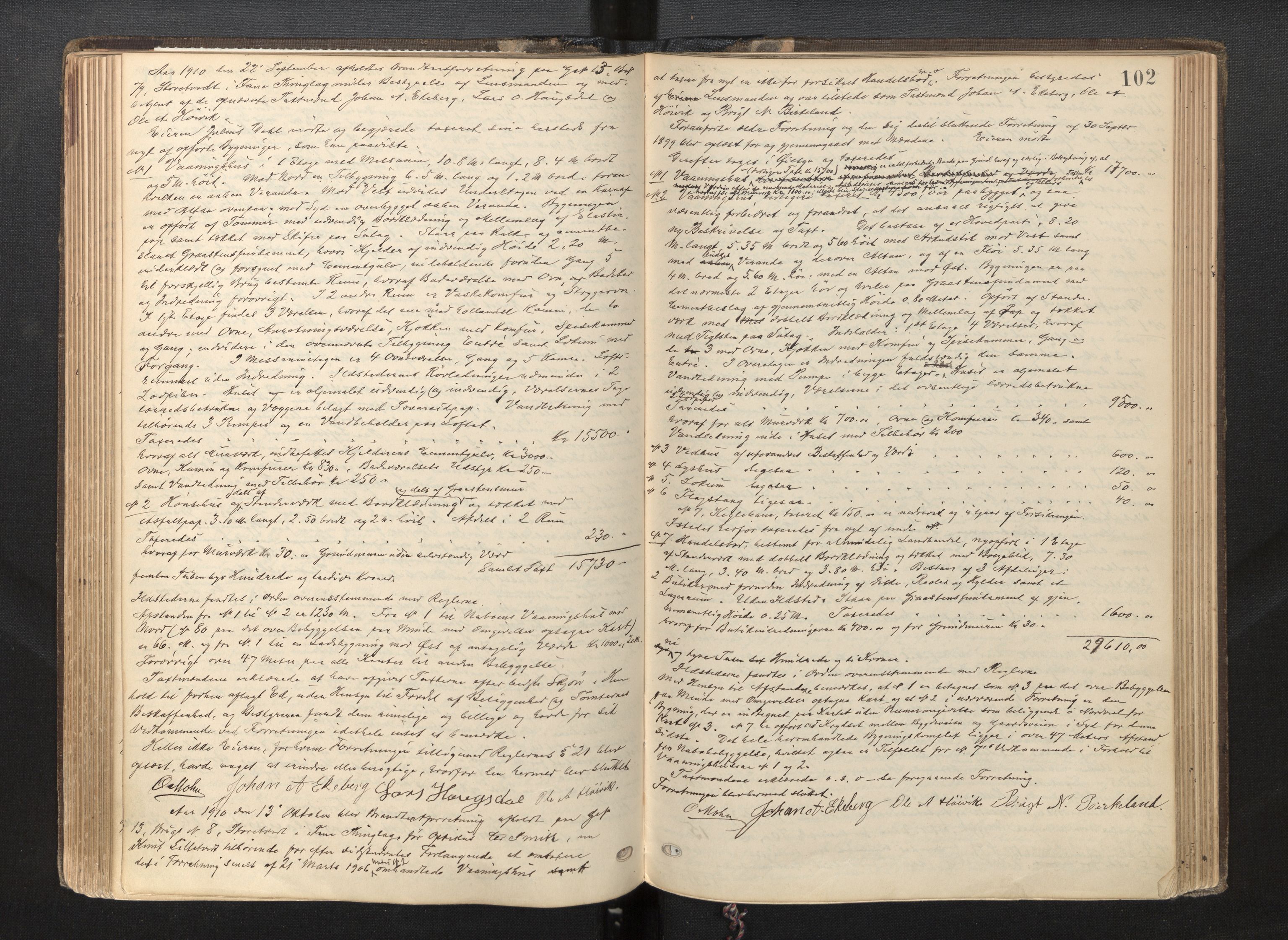 Lensmannen i Fana, AV/SAB-A-31801/0012/L0005: Branntakstprotokoll, 1899-1914, p. 101b-102a