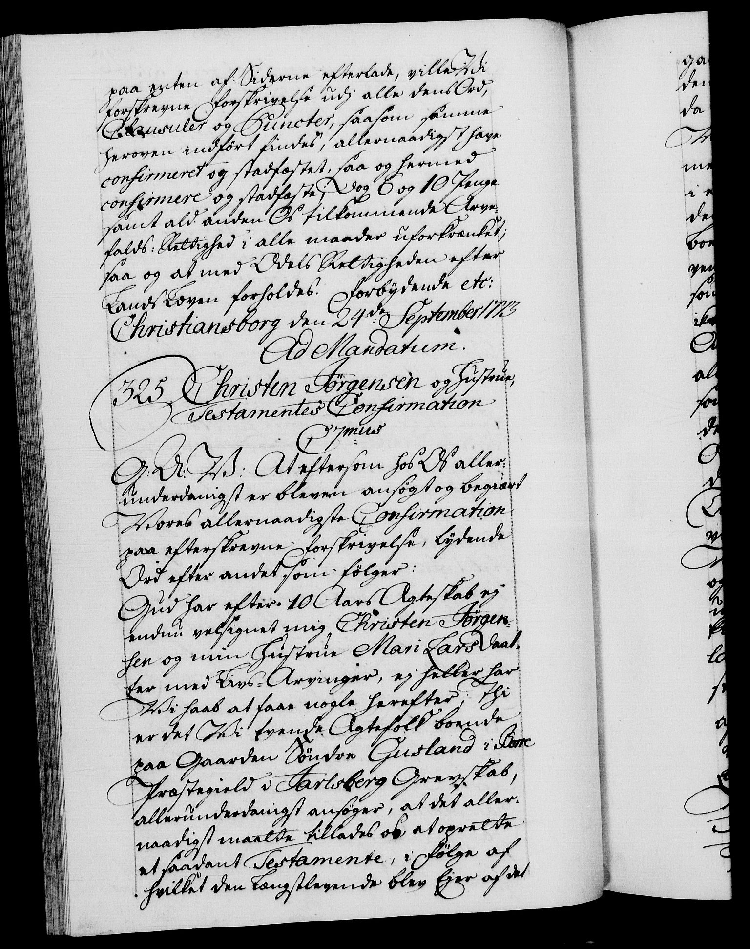 Danske Kanselli 1572-1799, AV/RA-EA-3023/F/Fc/Fca/Fcaa/L0046: Norske registre, 1773-1775, p. 240b