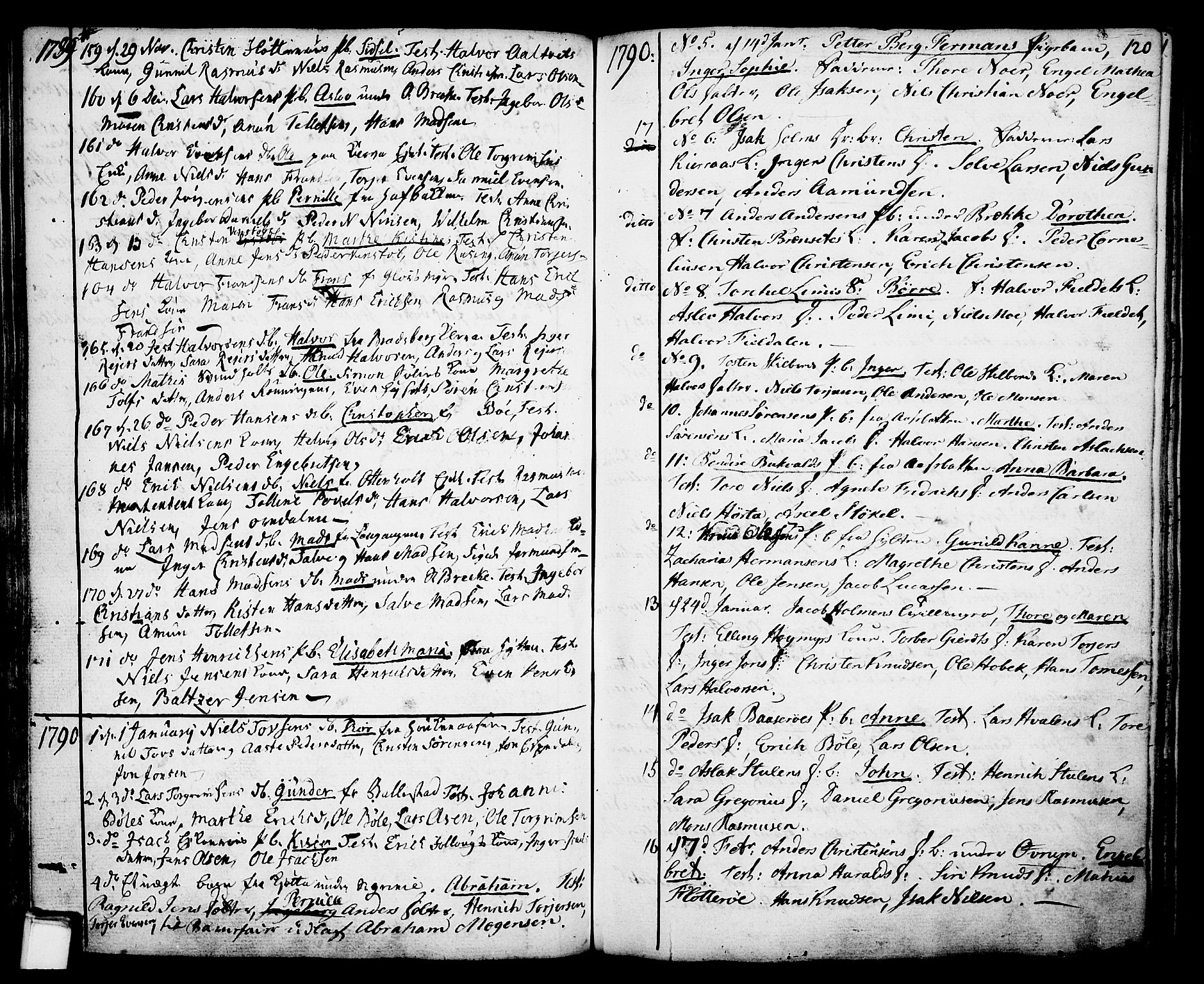 Gjerpen kirkebøker, SAKO/A-265/F/Fa/L0002: Parish register (official) no. I 2, 1747-1795, p. 120