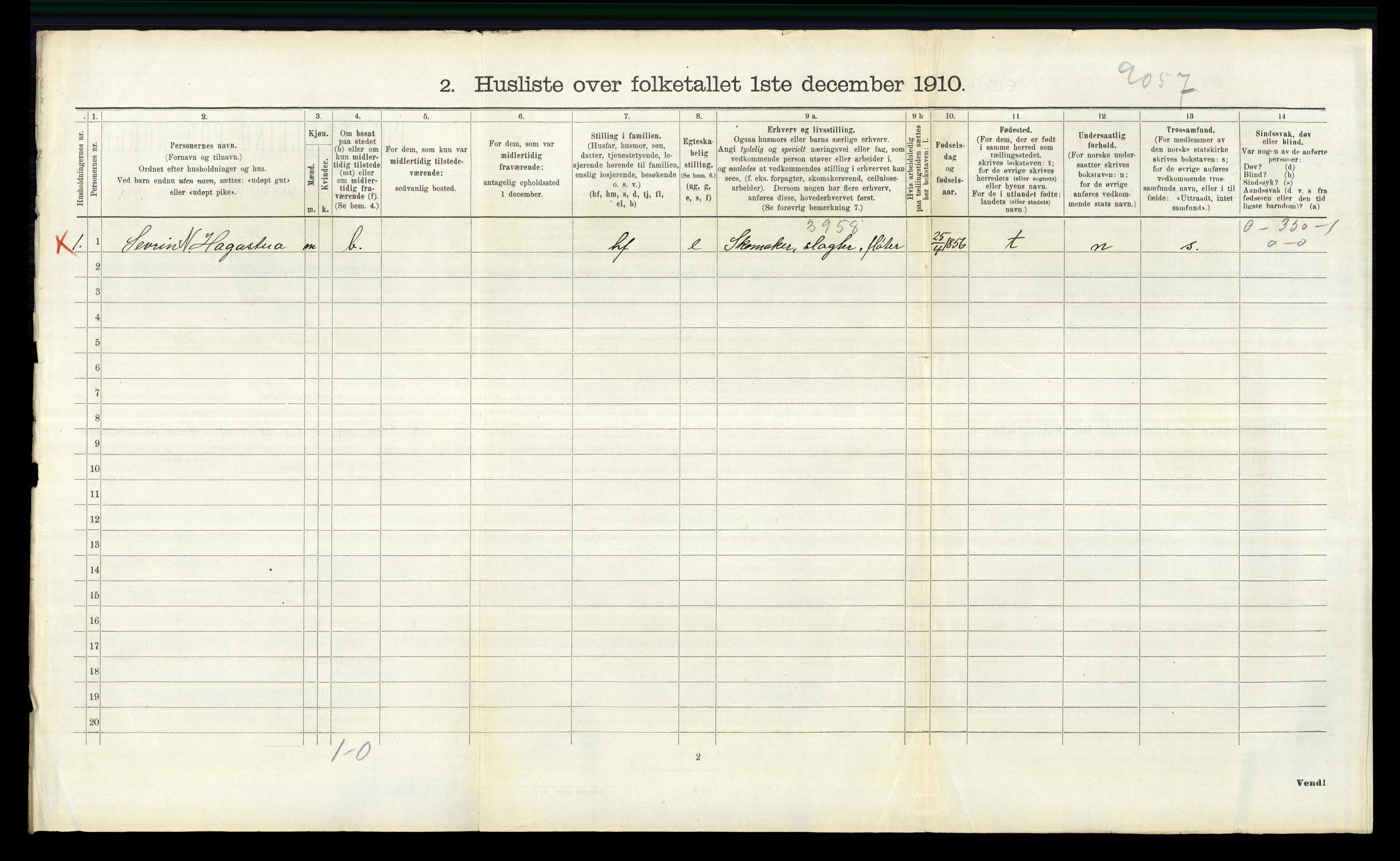 RA, 1910 census for Romedal, 1910, p. 328