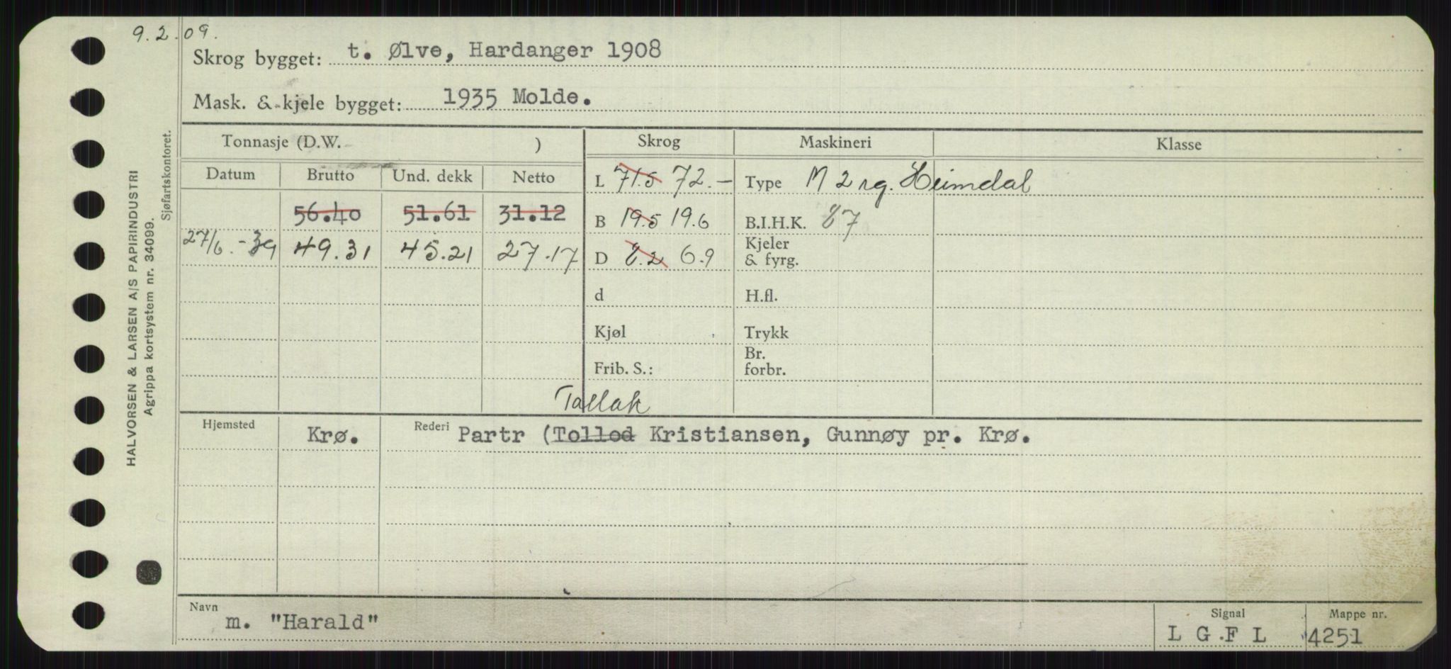 Sjøfartsdirektoratet med forløpere, Skipsmålingen, RA/S-1627/H/Ha/L0002/0002: Fartøy, Eik-Hill / Fartøy, G-Hill, p. 475