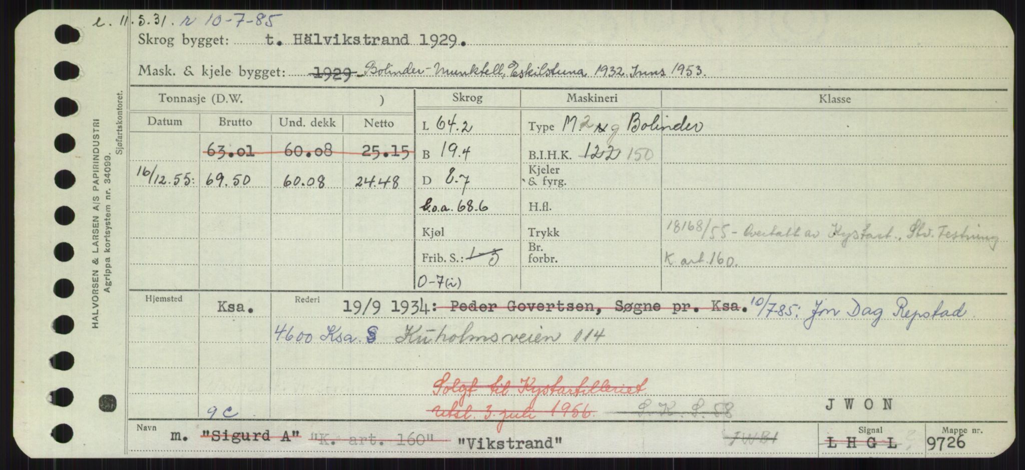 Sjøfartsdirektoratet med forløpere, Skipsmålingen, RA/S-1627/H/Ha/L0006/0002: Fartøy, Sver-Å / Fartøy, U-Å, p. 489