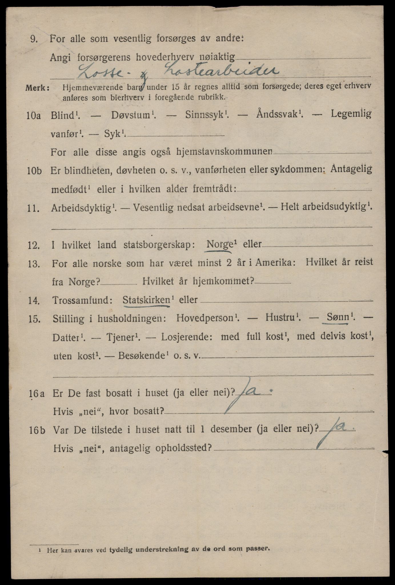 SAST, 1920 census for Stavanger, 1920, p. 69939