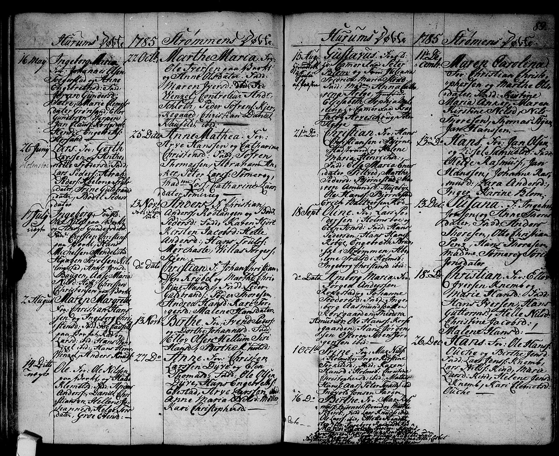 Hurum kirkebøker, AV/SAKO-A-229/F/Fa/L0007: Parish register (official) no. 7, 1771-1810, p. 89