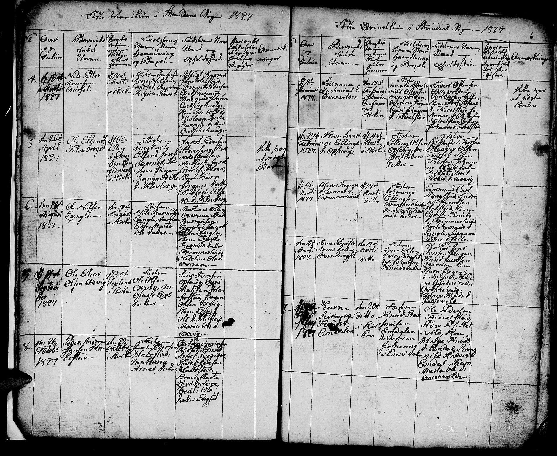 Ministerialprotokoller, klokkerbøker og fødselsregistre - Møre og Romsdal, SAT/A-1454/520/L0290: Parish register (copy) no. 520C02, 1825-1835, p. 6