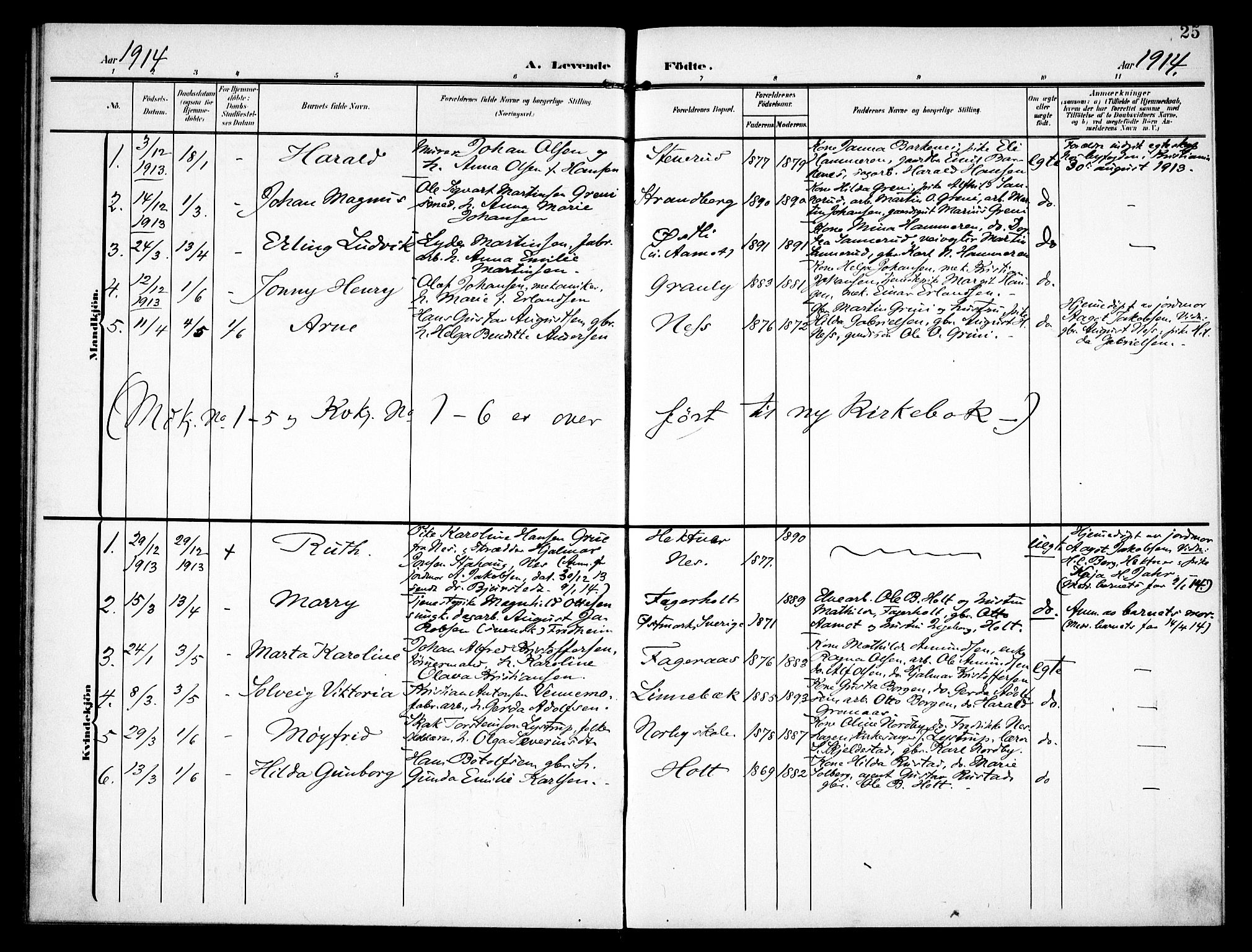 Fet prestekontor Kirkebøker, AV/SAO-A-10370a/F/Fb/L0003: Parish register (official) no. II 3, 1905-1914, p. 25