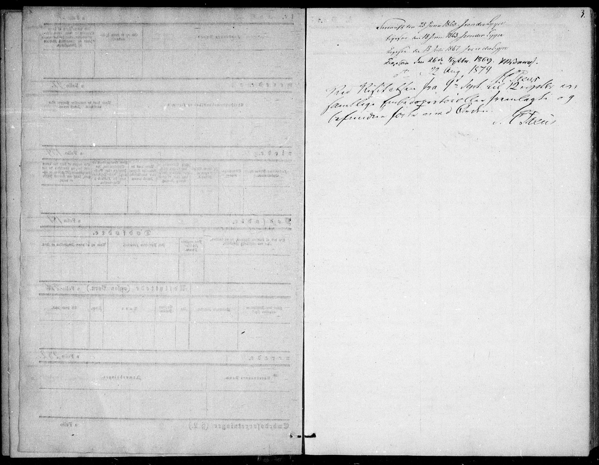 Gjerstad sokneprestkontor, AV/SAK-1111-0014/F/Fa/Fab/L0003: Parish register (official) no. A 3, 1853-1878, p. 3