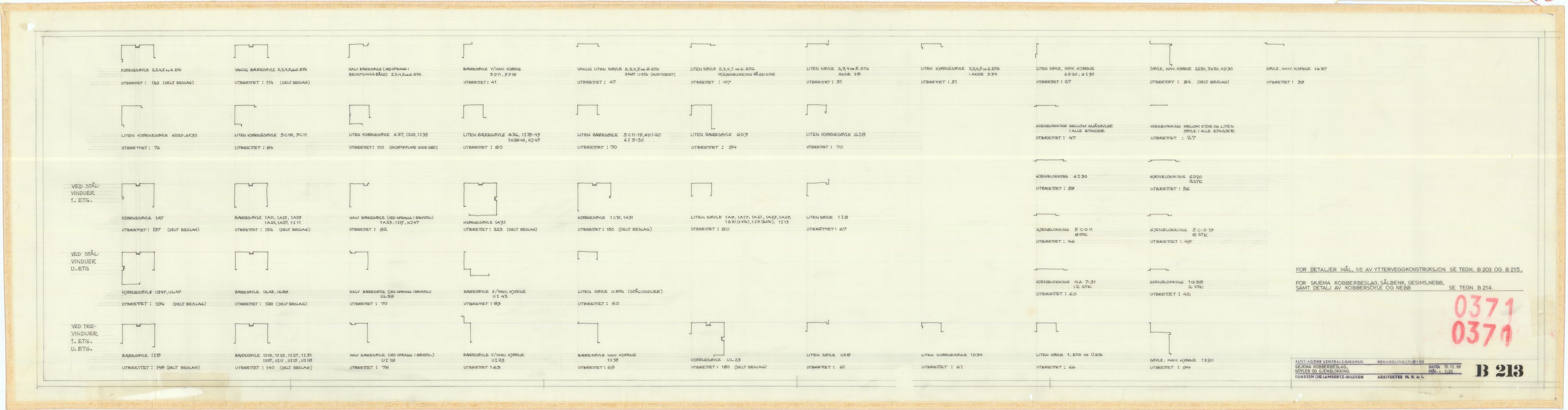 Eliassen og Lambertz-Nilssen Arkitekter, AAKS/PA-2983/T/T02/L0005: Tegningskogger 0371, 1967-1972, p. 12