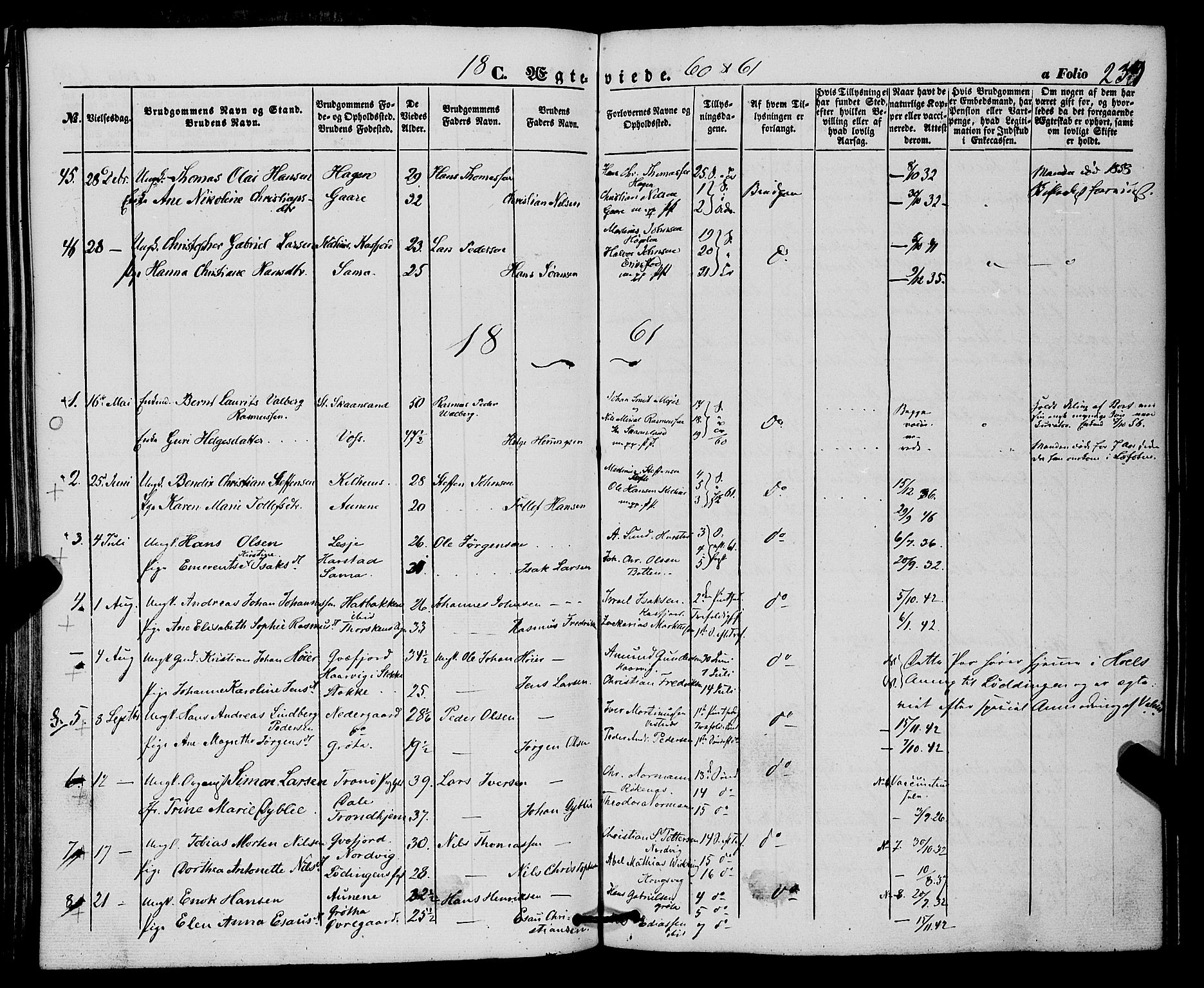 Trondenes sokneprestkontor, AV/SATØ-S-1319/H/Ha/L0011kirke: Parish register (official) no. 11, 1853-1862, p. 239