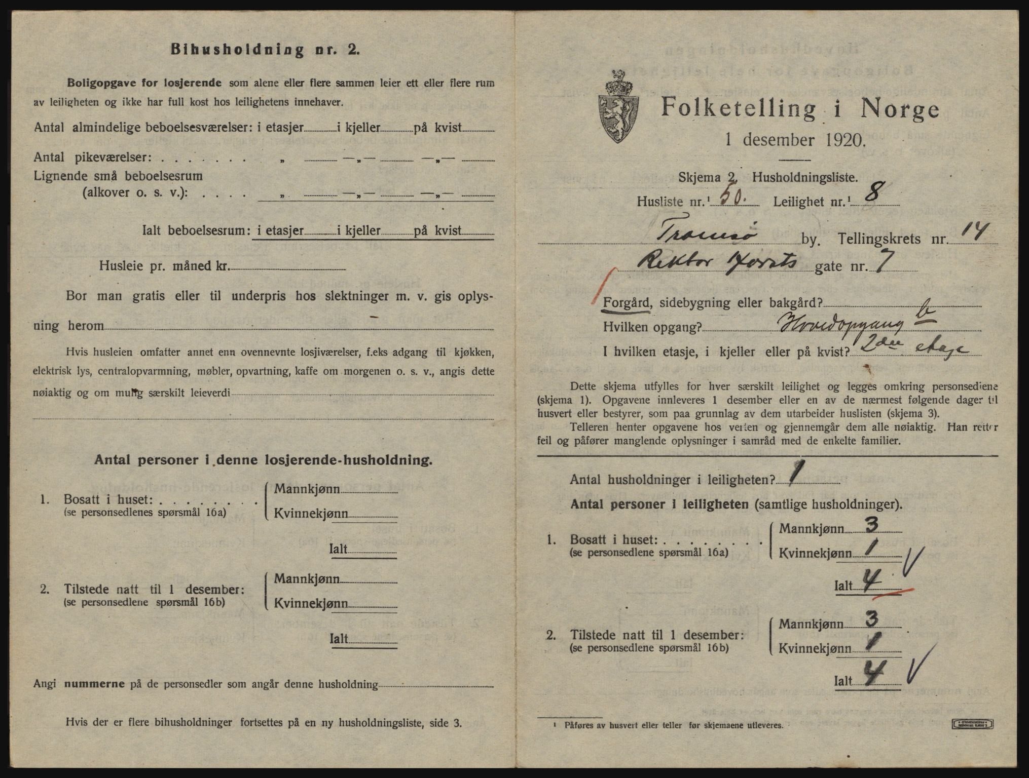 SATØ, 1920 census for Tromsø, 1920, p. 6723