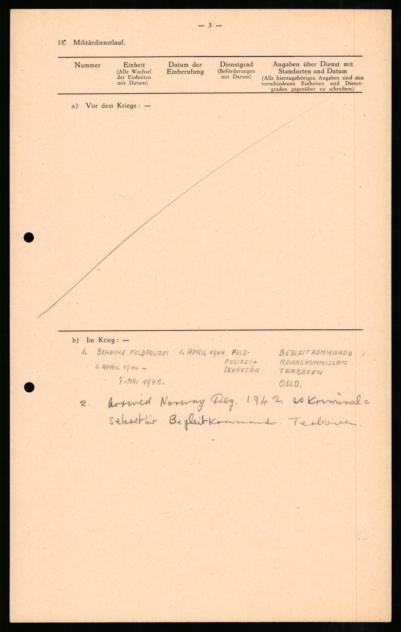 Forsvaret, Forsvarets overkommando II, AV/RA-RAFA-3915/D/Db/L0007: CI Questionaires. Tyske okkupasjonsstyrker i Norge. Tyskere., 1945-1946, p. 185