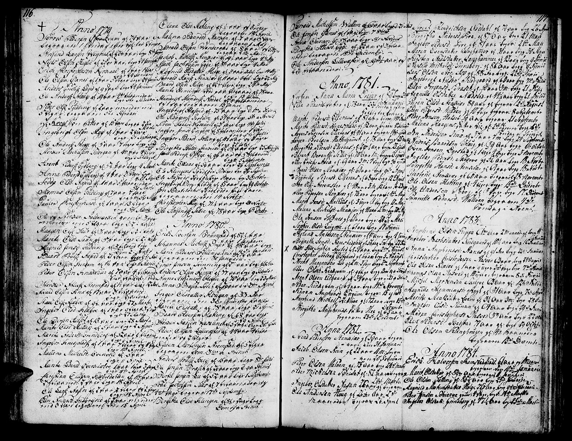 Ministerialprotokoller, klokkerbøker og fødselsregistre - Nord-Trøndelag, SAT/A-1458/746/L0440: Parish register (official) no. 746A02, 1760-1815, p. 116-117