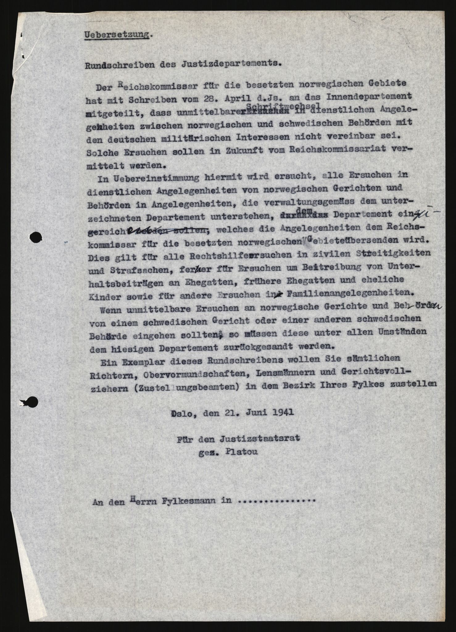 Forsvarets Overkommando. 2 kontor. Arkiv 11.4. Spredte tyske arkivsaker, AV/RA-RAFA-7031/D/Dar/Darb/L0013: Reichskommissariat - Hauptabteilung Vervaltung, 1917-1942, p. 1067