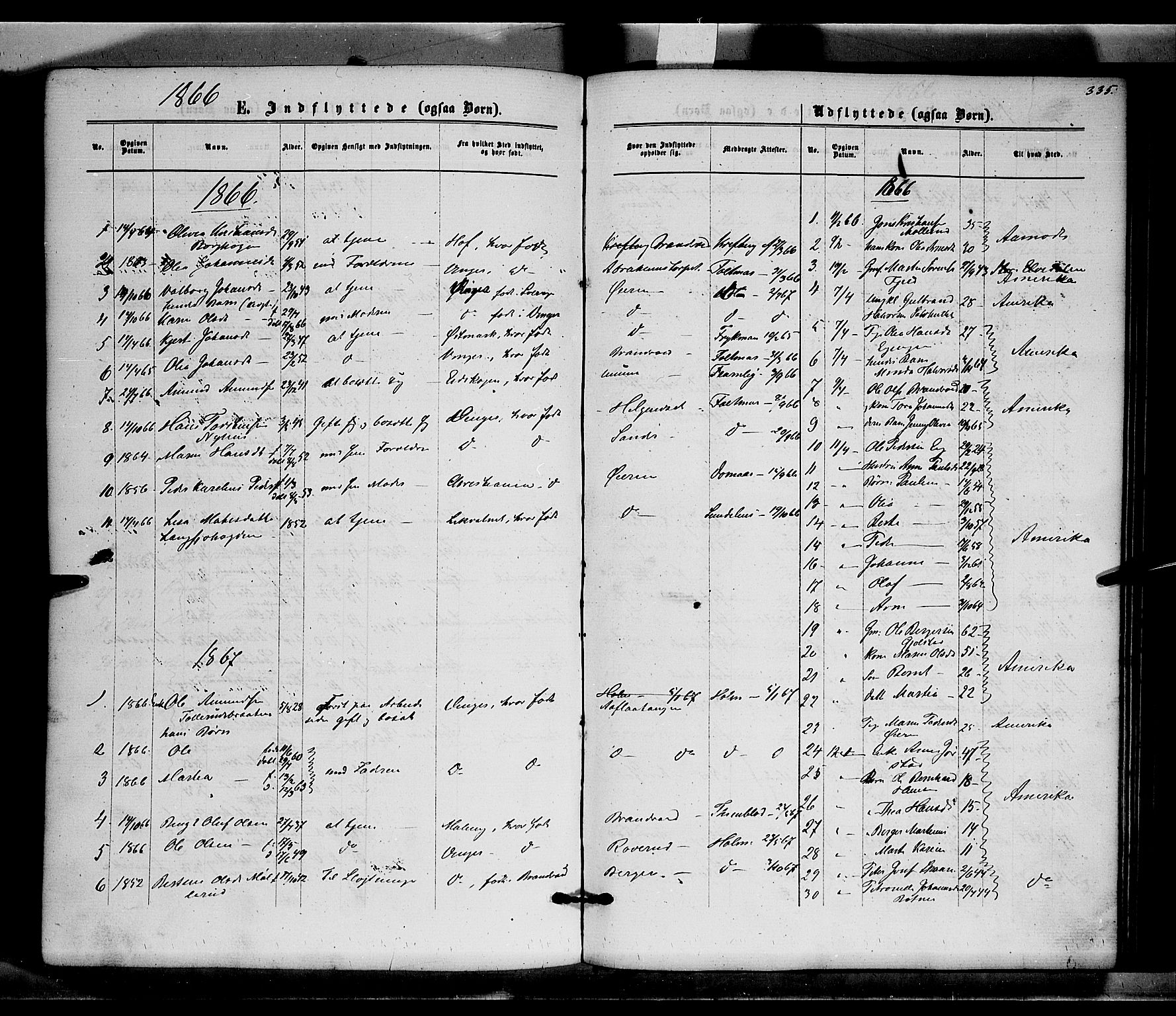 Brandval prestekontor, SAH/PREST-034/H/Ha/Haa/L0001: Parish register (official) no. 1, 1864-1879, p. 335