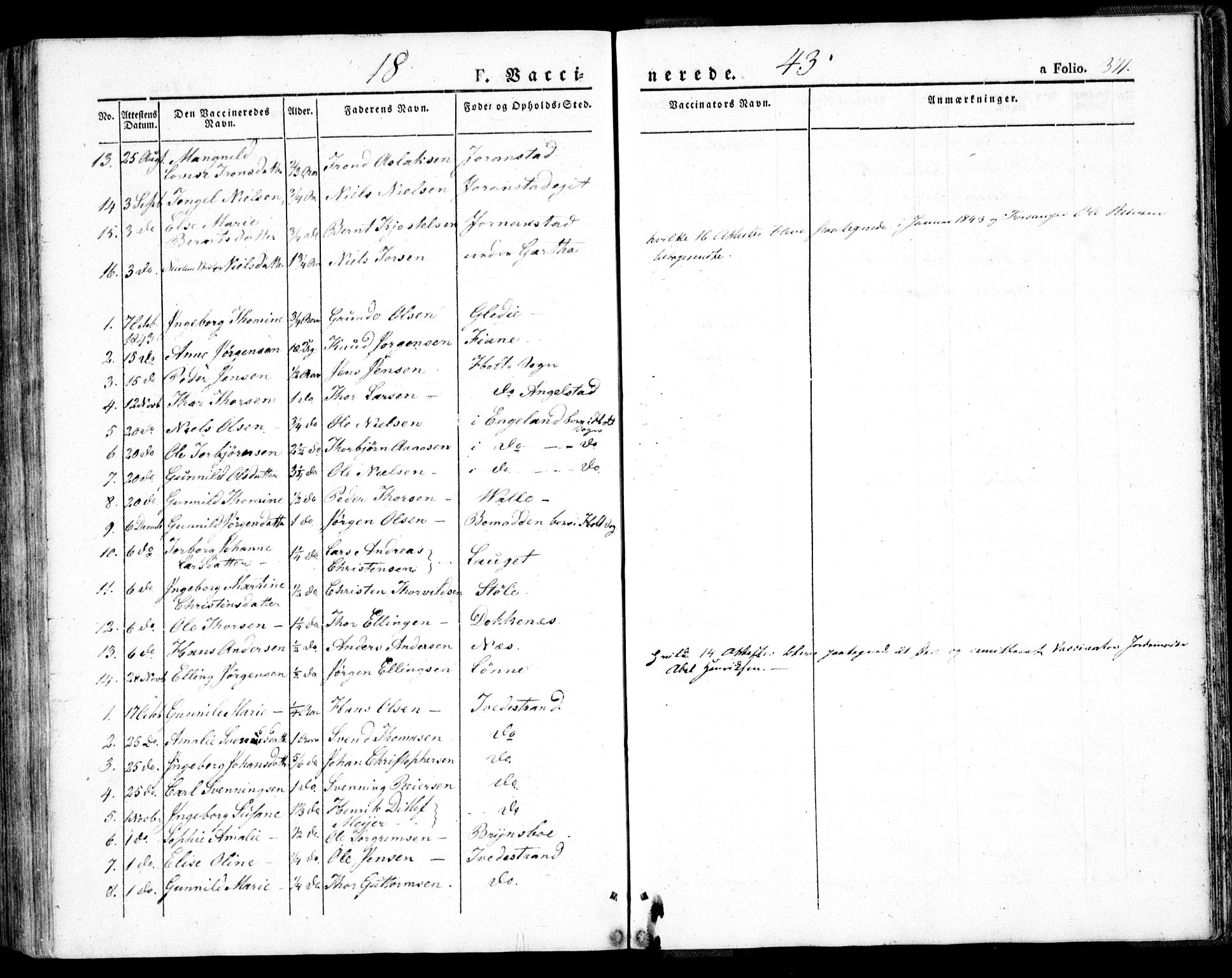 Holt sokneprestkontor, AV/SAK-1111-0021/F/Fa/L0007: Parish register (official) no. A 7, 1836-1848, p. 371