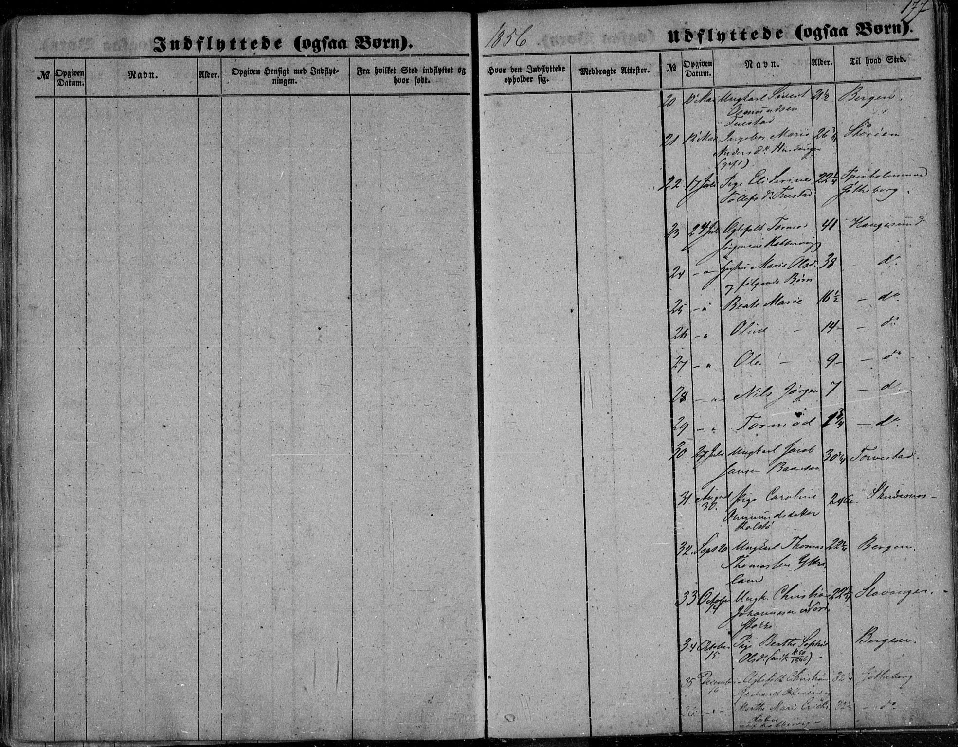 Avaldsnes sokneprestkontor, AV/SAST-A -101851/H/Ha/Haa/L0008: Parish register (official) no. A 8, 1847-1857, p. 177