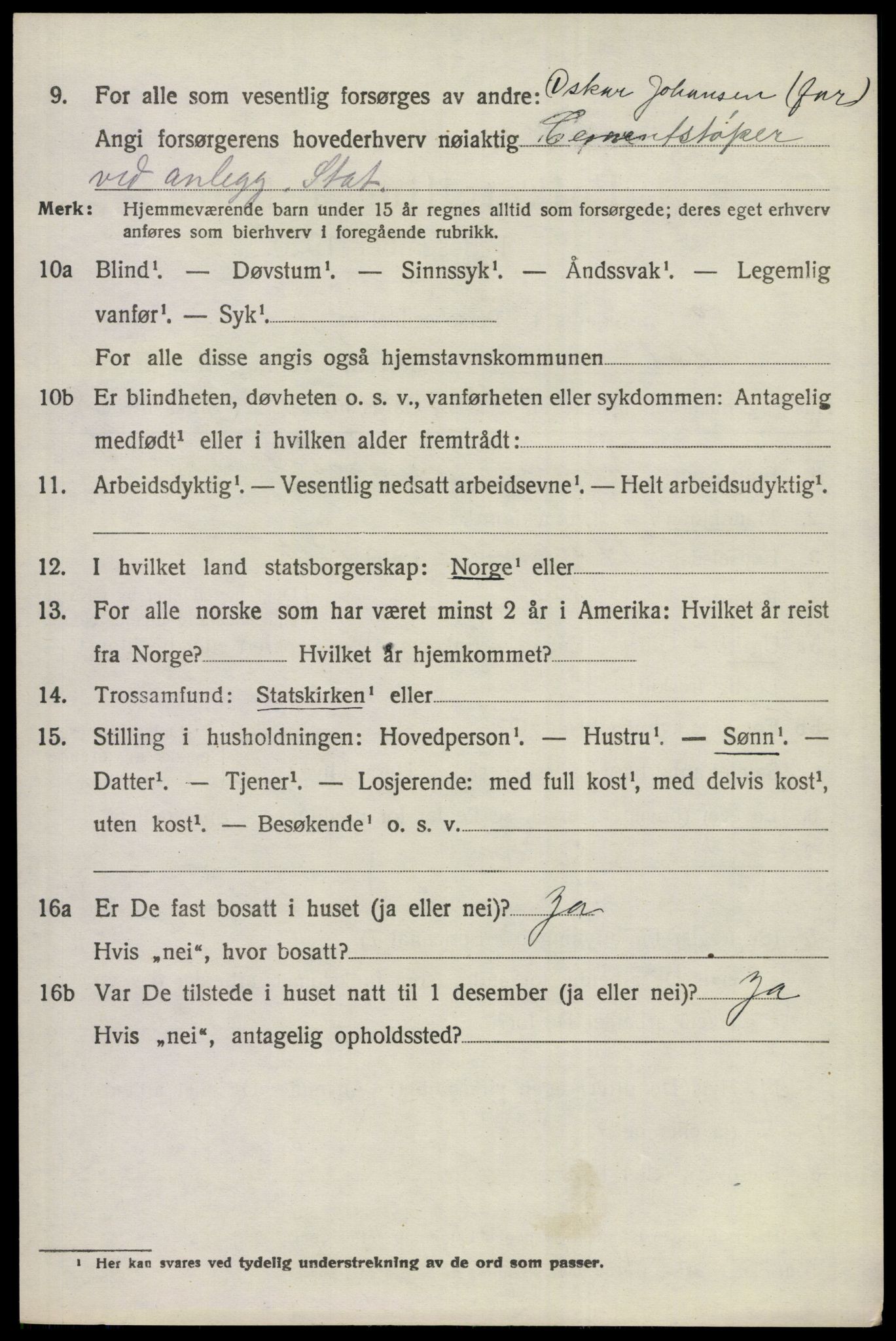 SAKO, 1920 census for Ådal, 1920, p. 1347