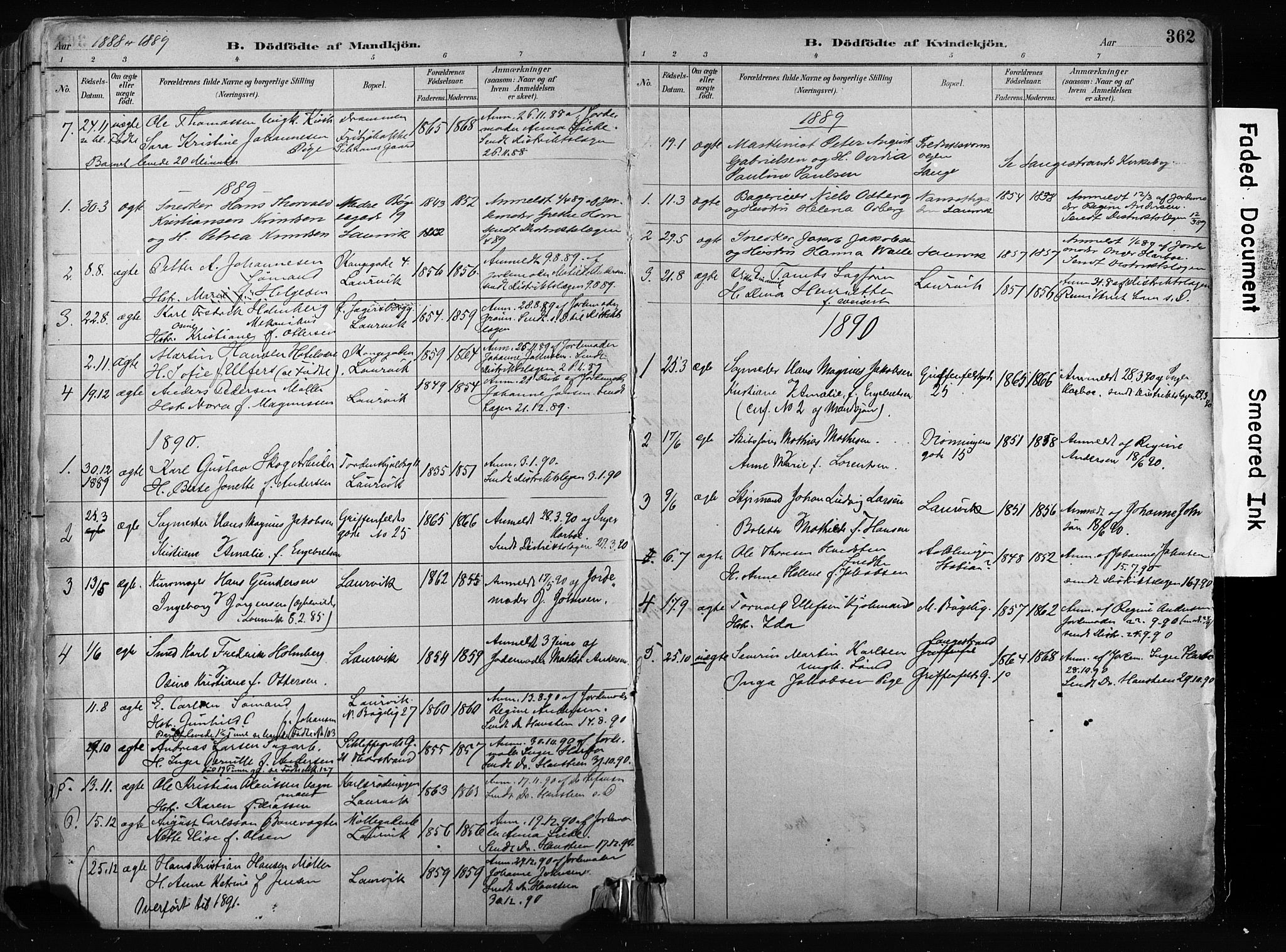 Larvik kirkebøker, SAKO/A-352/F/Fa/L0009: Parish register (official) no. I 9, 1884-1904, p. 362