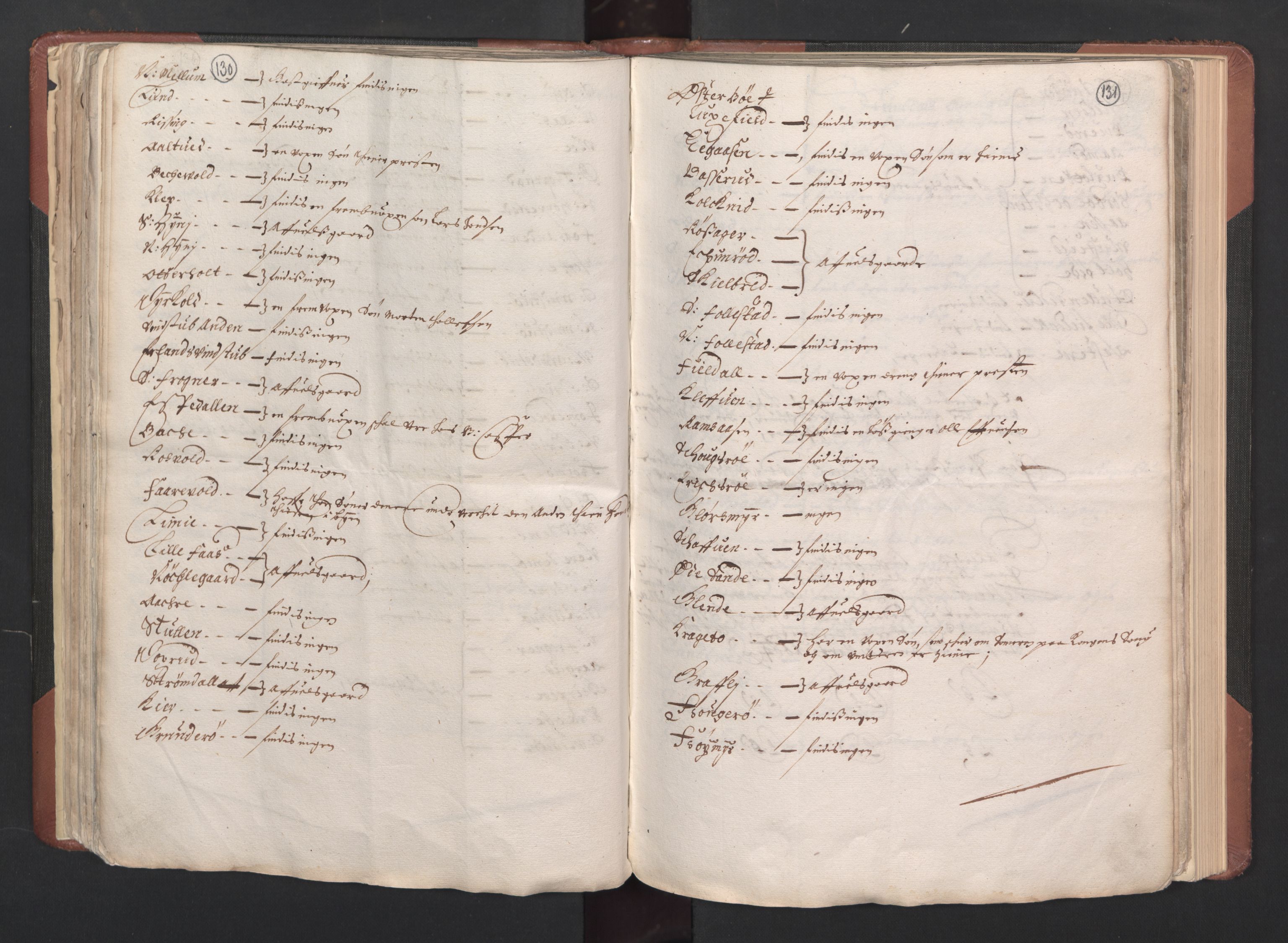 RA, Bailiff's Census 1664-1666, no. 6: Øvre and Nedre Telemark fogderi and Bamble fogderi , 1664, p. 130-131
