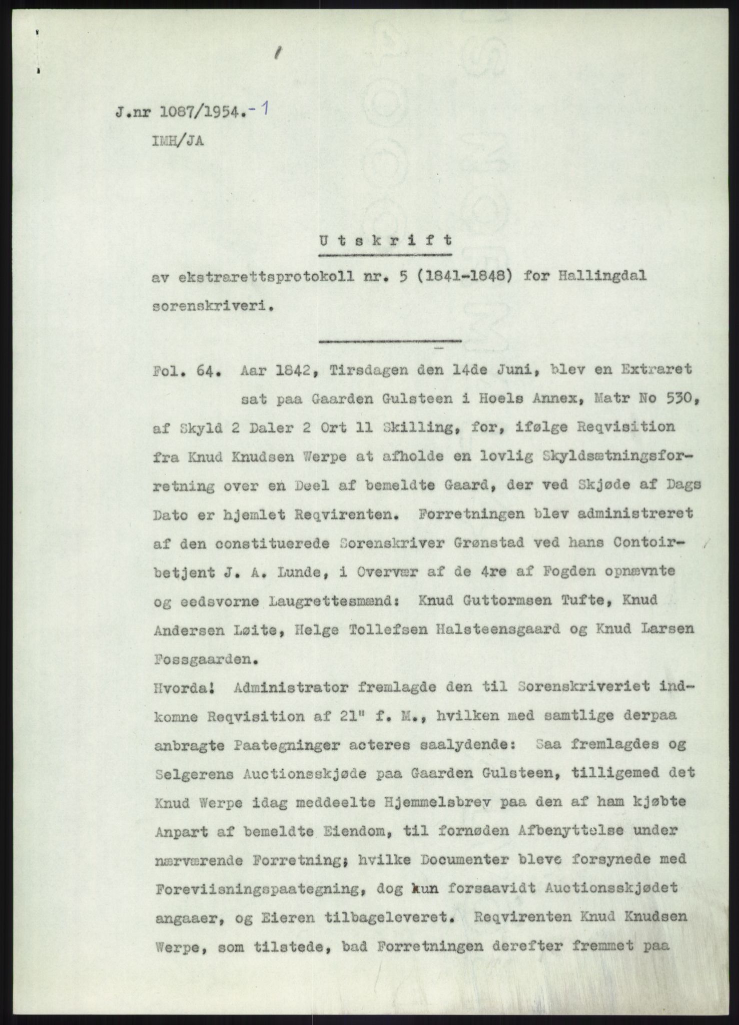 Statsarkivet i Kongsberg, SAKO/A-0001, 1954-1955, p. 106