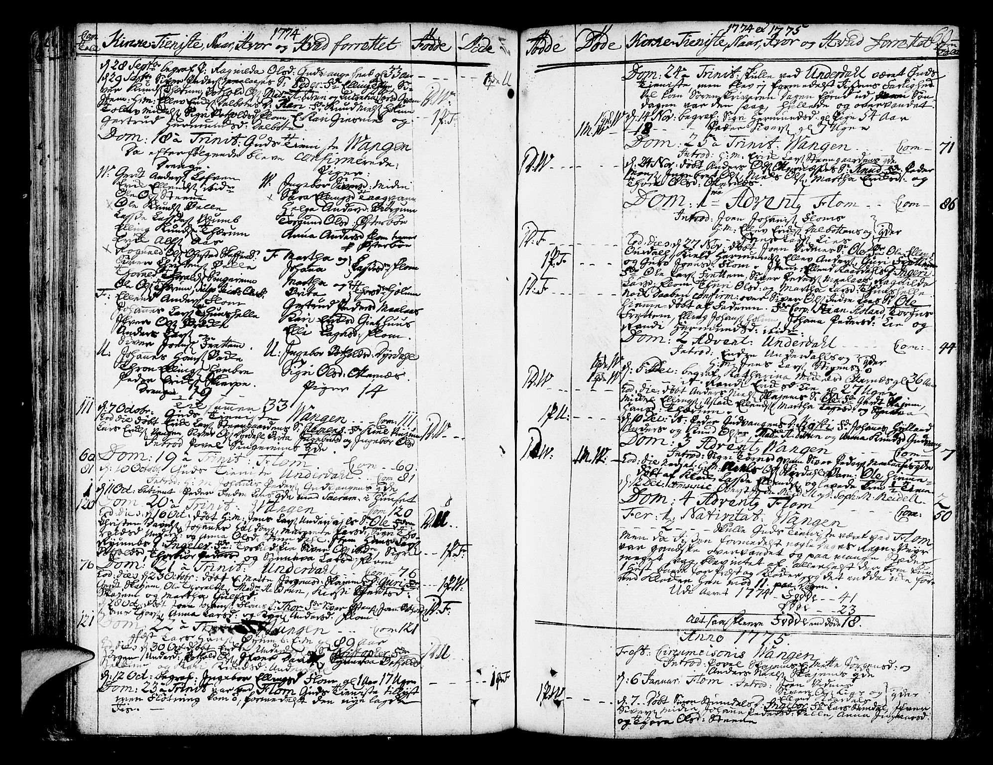 Aurland sokneprestembete, SAB/A-99937/H/Ha/Haa/L0004: Parish register (official) no. A 4, 1756-1801, p. 60