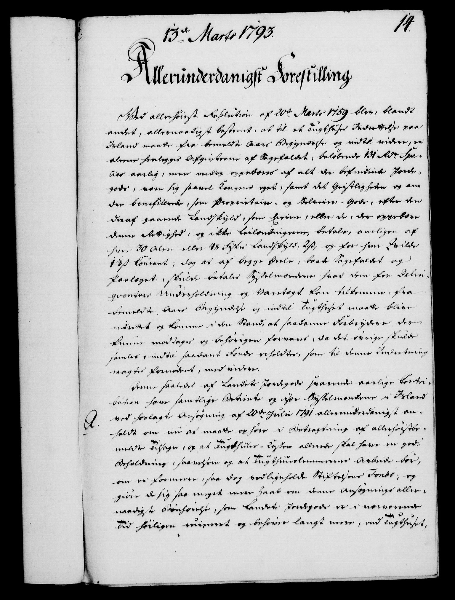 Rentekammeret, Kammerkanselliet, AV/RA-EA-3111/G/Gf/Gfa/L0075: Norsk relasjons- og resolusjonsprotokoll (merket RK 52.75), 1793, p. 81