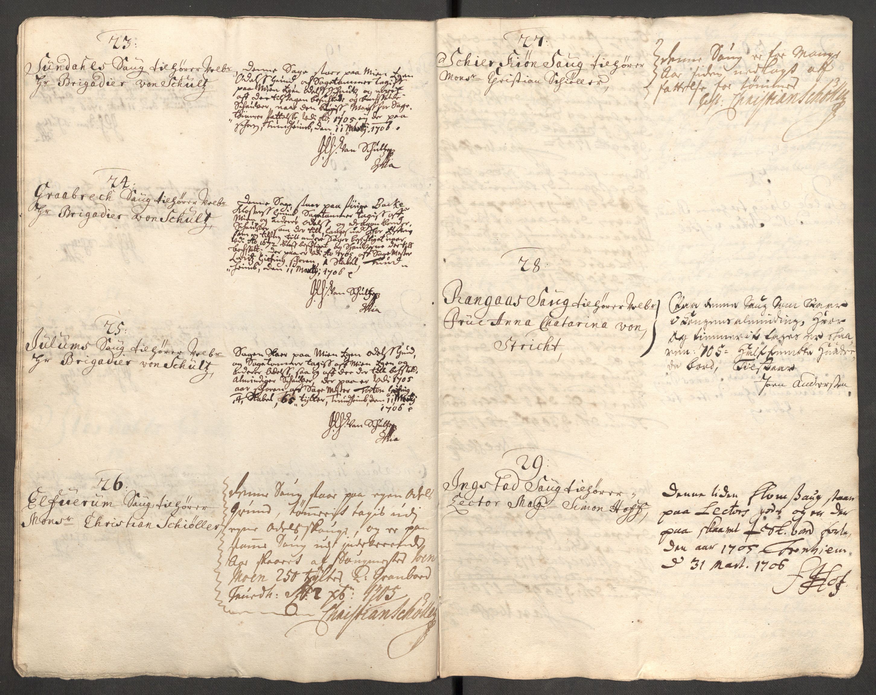 Rentekammeret inntil 1814, Reviderte regnskaper, Fogderegnskap, AV/RA-EA-4092/R62/L4196: Fogderegnskap Stjørdal og Verdal, 1705-1706, p. 166