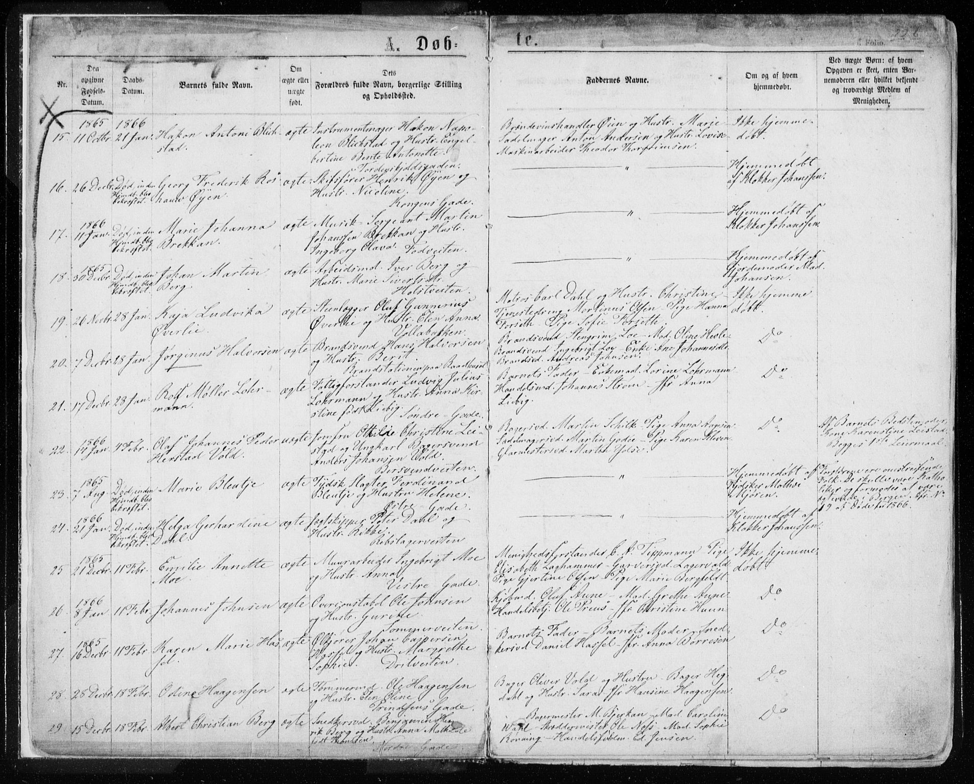 Ministerialprotokoller, klokkerbøker og fødselsregistre - Sør-Trøndelag, SAT/A-1456/601/L0054: Parish register (official) no. 601A22, 1866-1877, p. 2