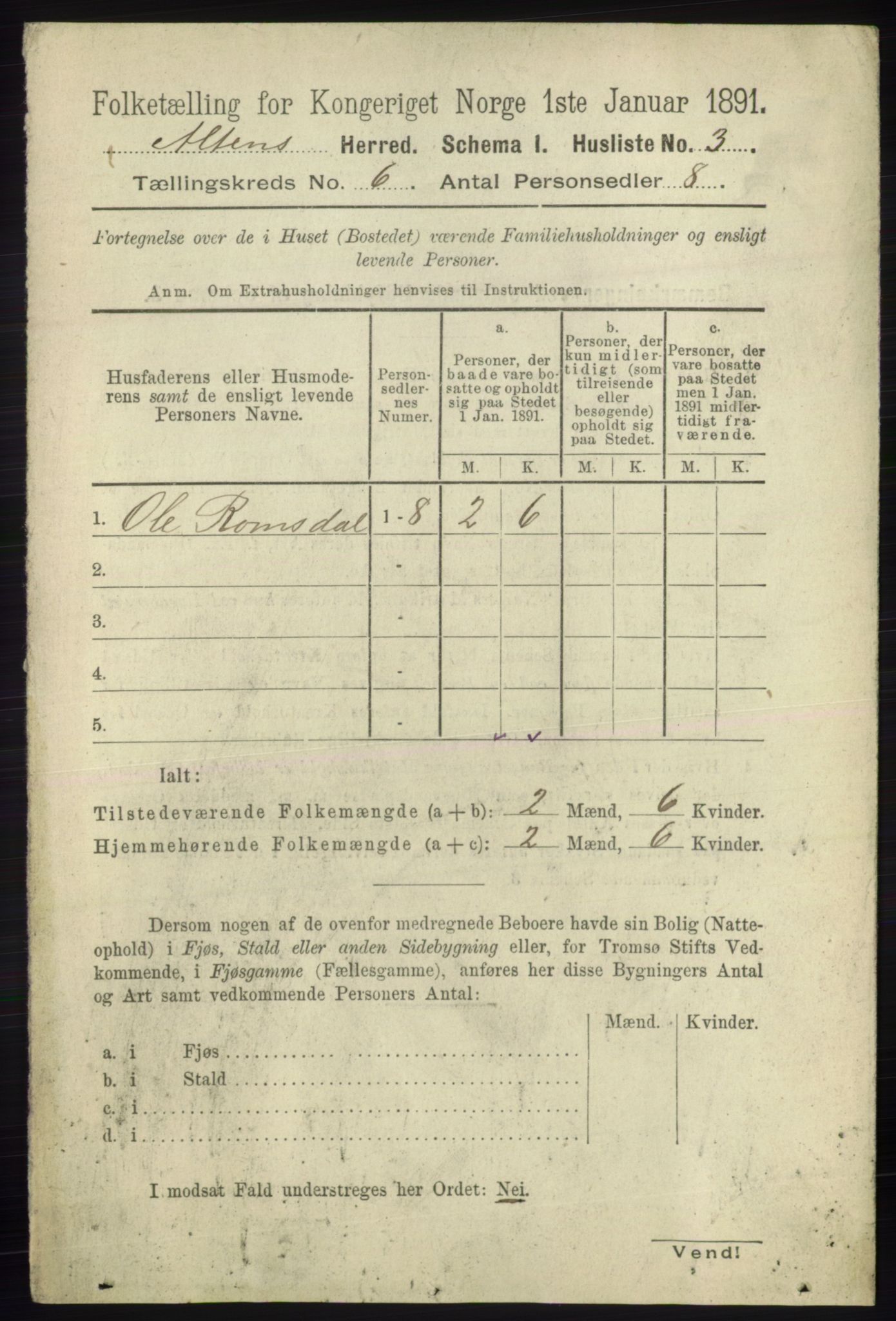 RA, 1891 census for 2012 Alta, 1891, p. 1814