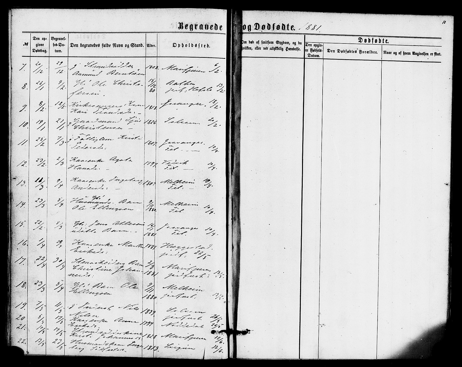 Hafslo sokneprestembete, SAB/A-80301/H/Haa/Haaa/L0014: Parish register (official) no. A 14, 1877-1886, p. 10