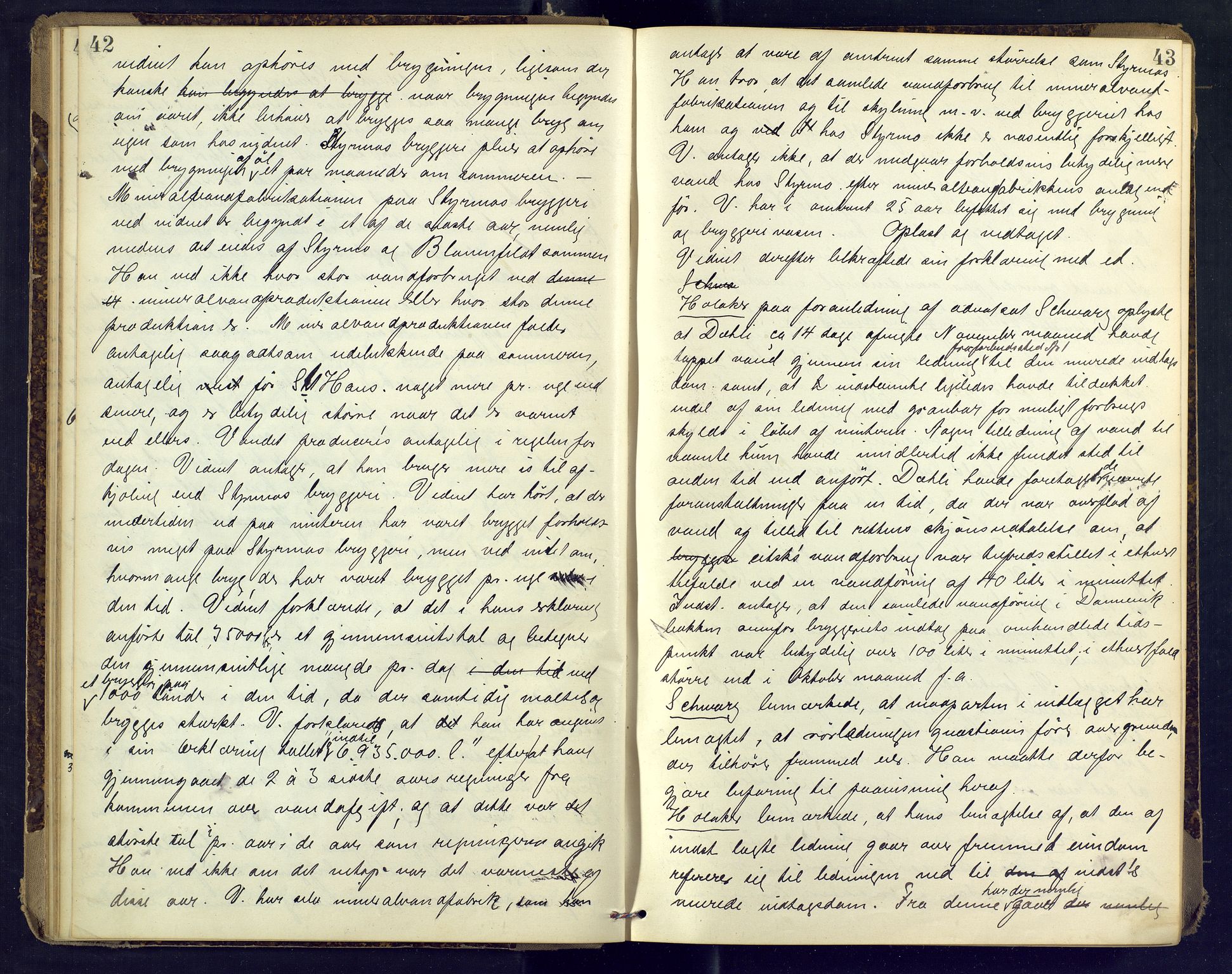 Nordre Jarlsberg sorenskriveri, AV/SAKO-A-80/F/Fb/Fba/L0030: Ekstrarettsprotokoll, 1899-1904, p. 42-43